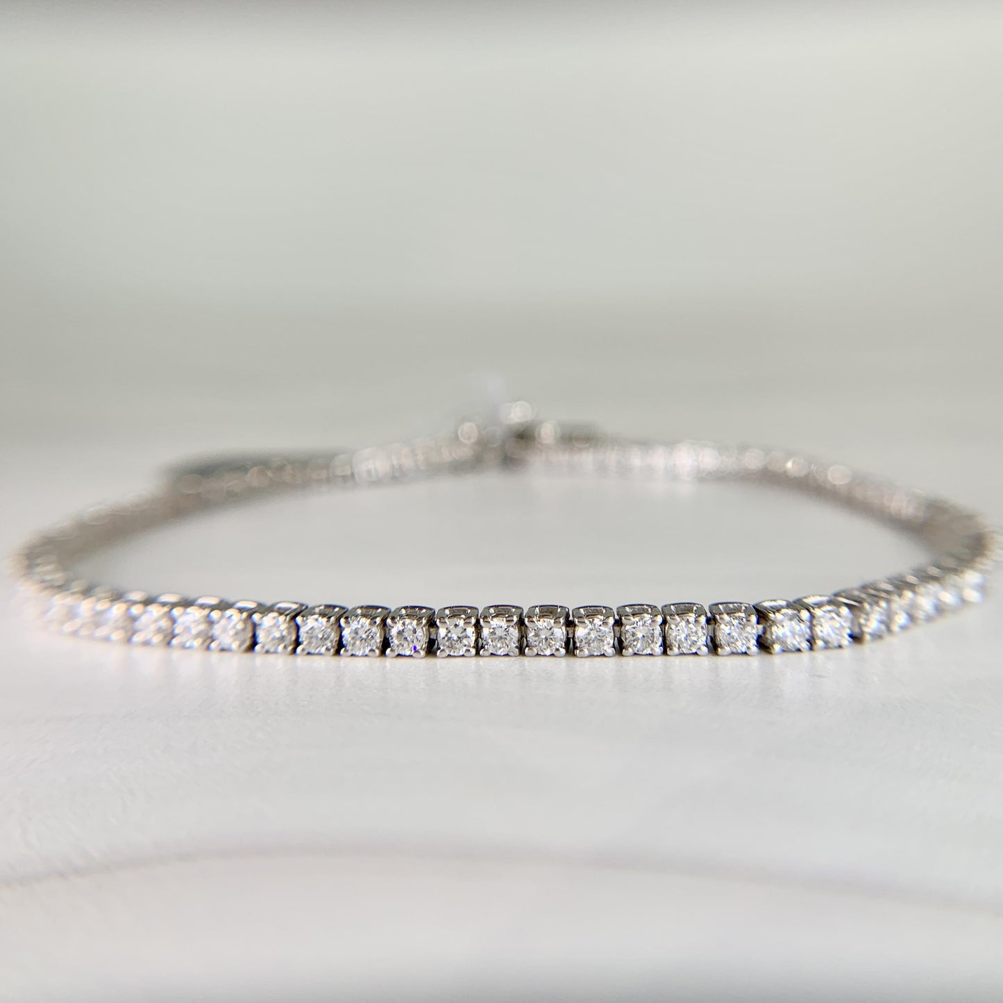 2.19ctw Diamond Tennis Bracelet 14k