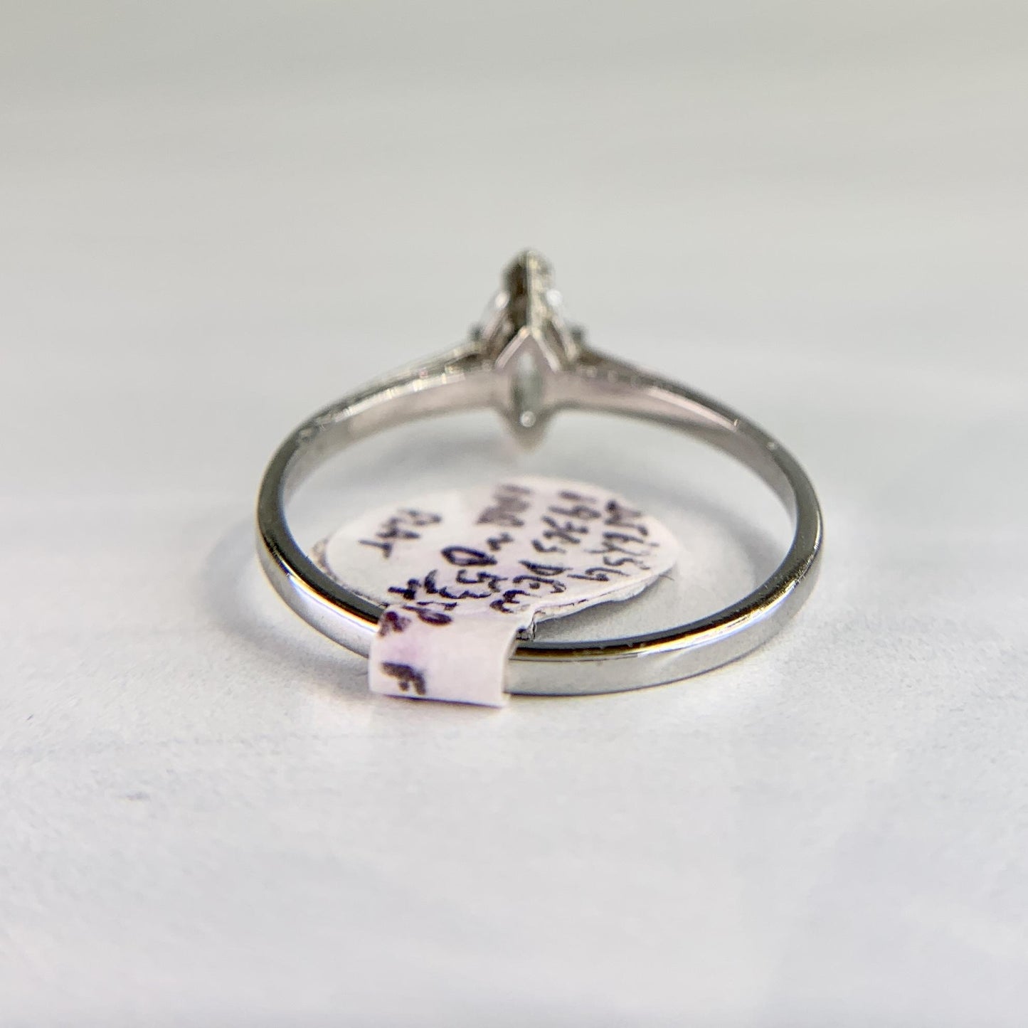 1930's Art Deco Marquise Diamond Engagement Ring Platinum