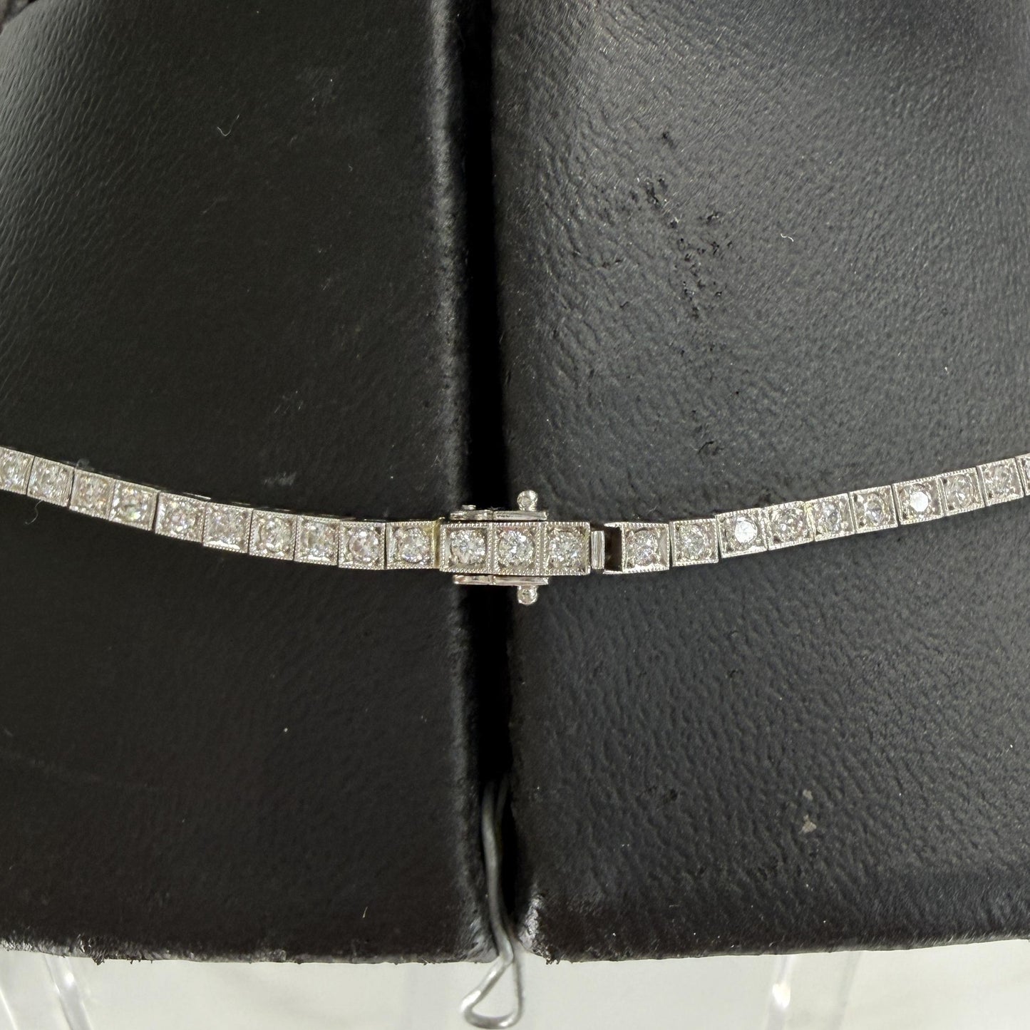 1925 Art Deco Gorham Spaulding Old Cut Diamond Necklace Platinum
