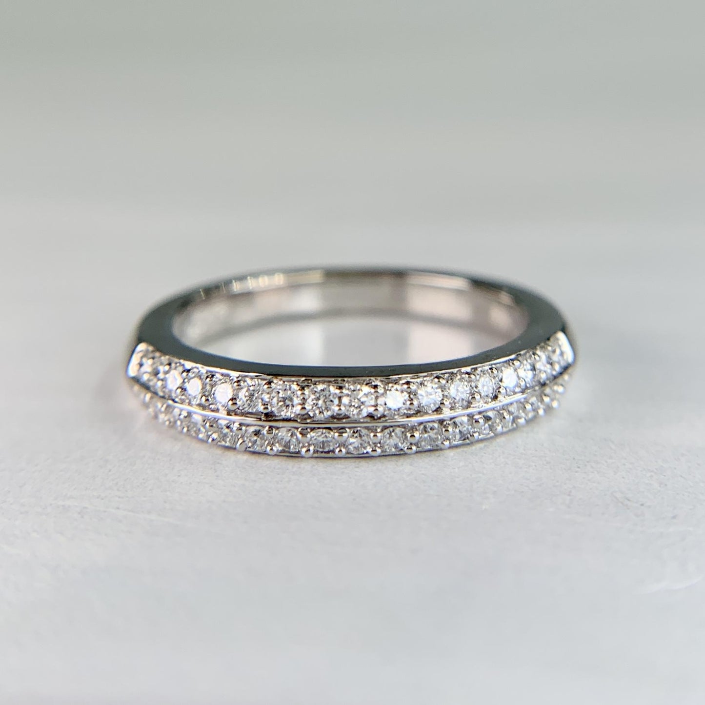 Robbins Brothers Double Row Diamond Band 14k