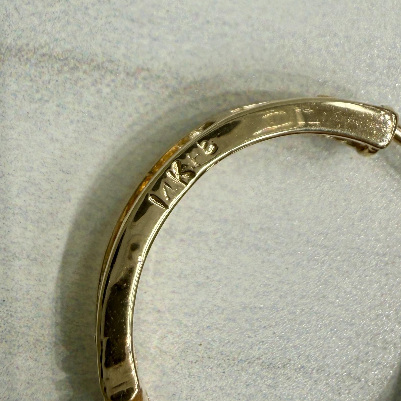 Lapis Lazuli Small Hoop Earrings 14k