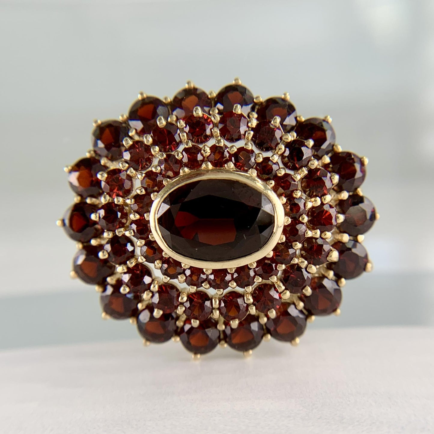 Garnet Brooch 10k