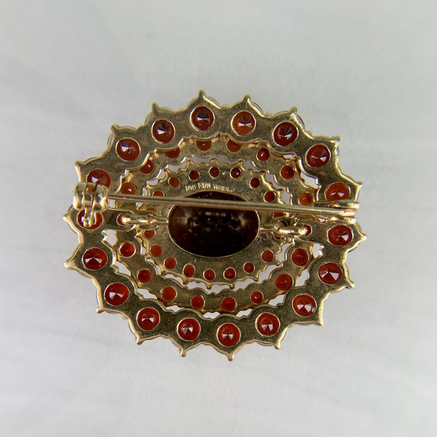 Garnet Brooch 10k