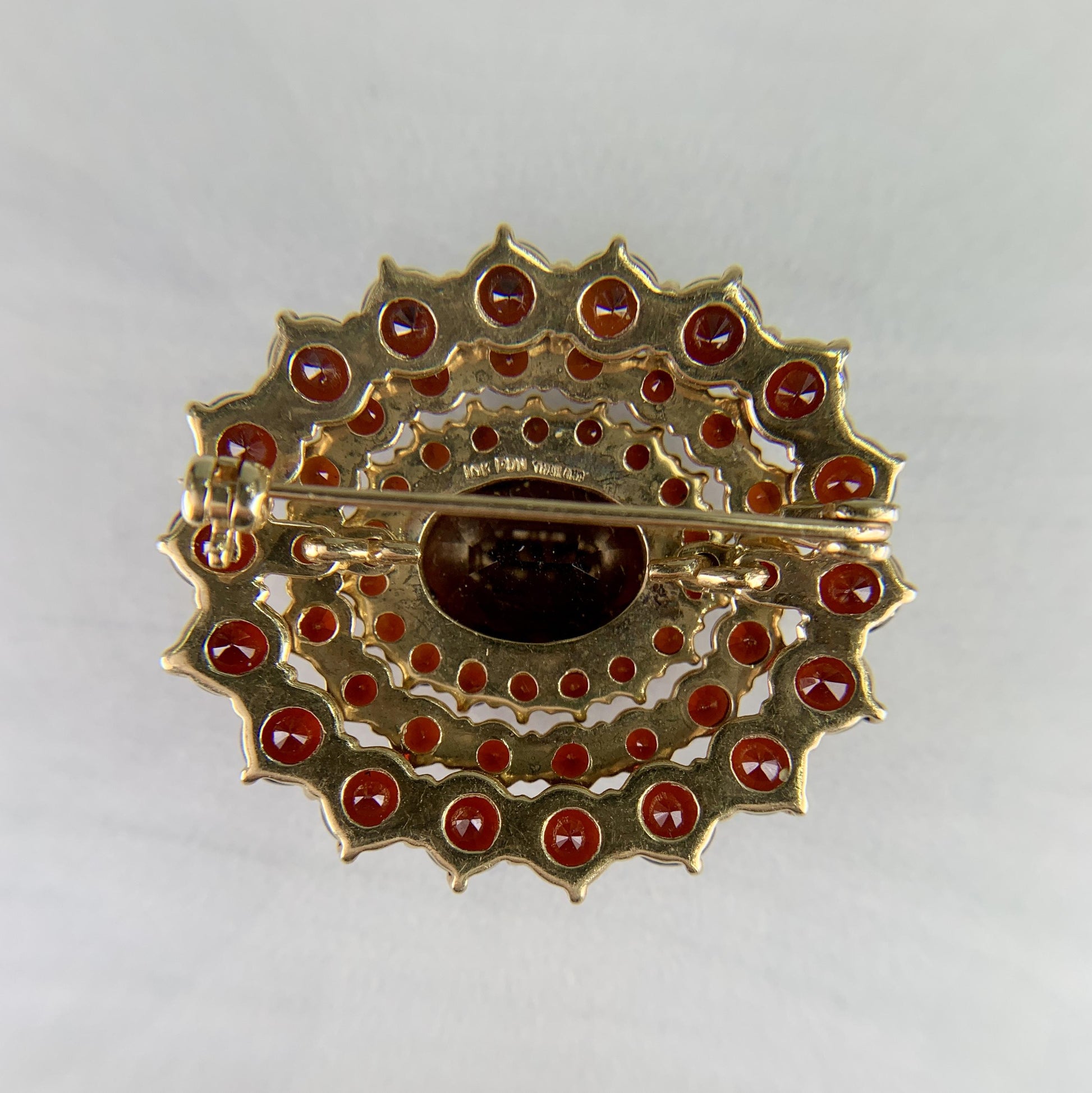 Garnet Brooch 10k
