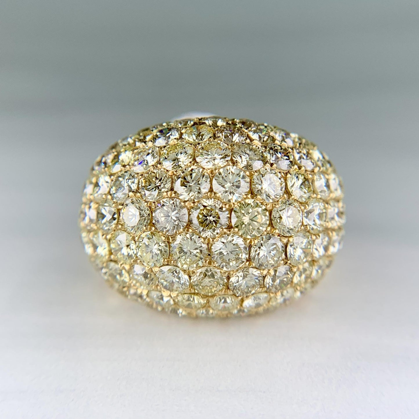 Diamond Dome Bombe Ring 18k
