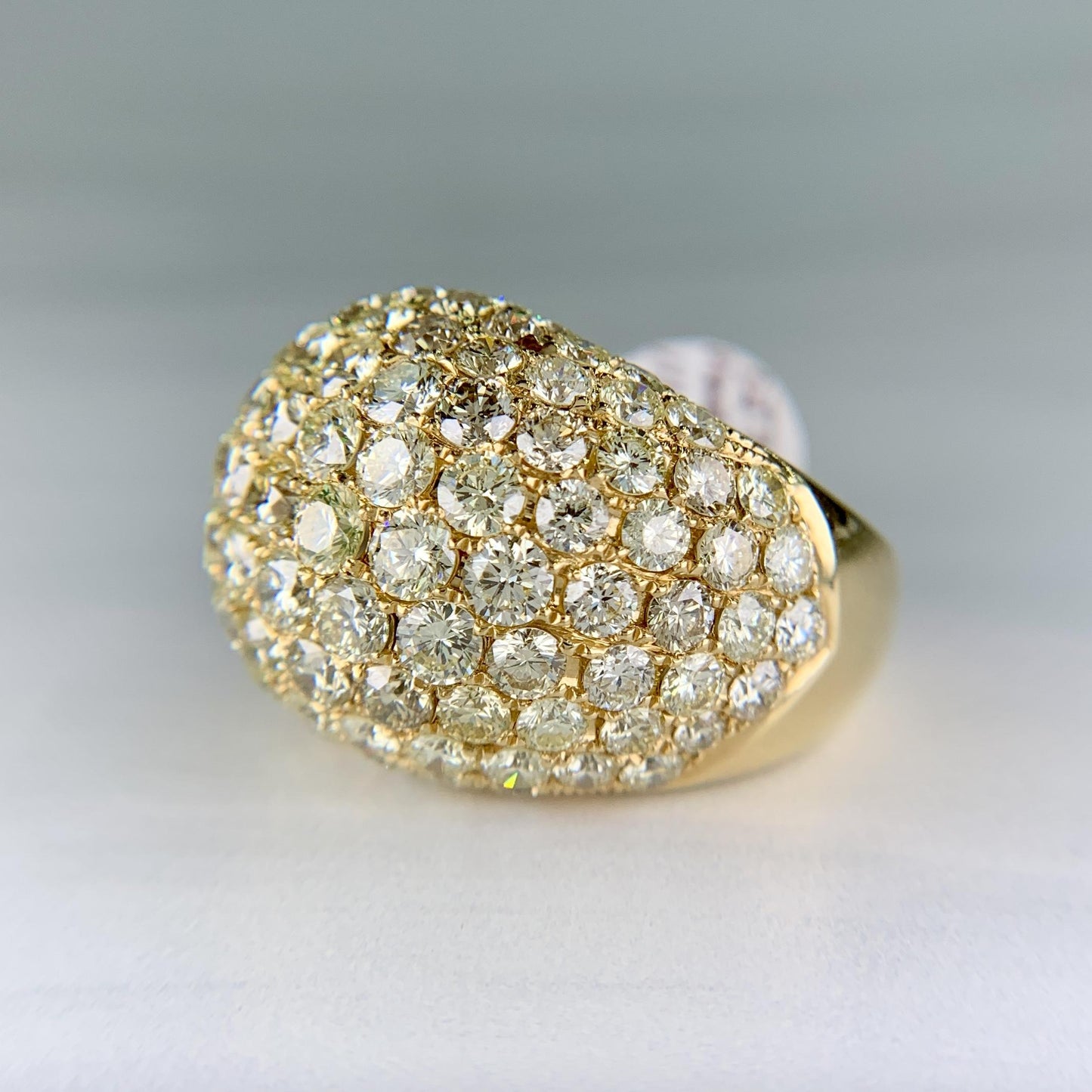 Diamond Dome Bombe Ring 18k