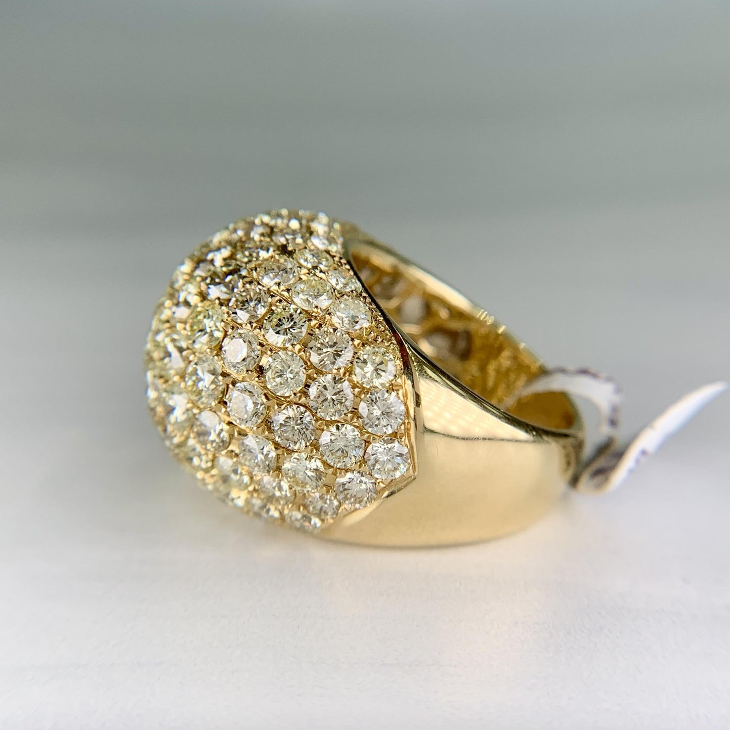 Diamond Dome Bombe Ring 18k