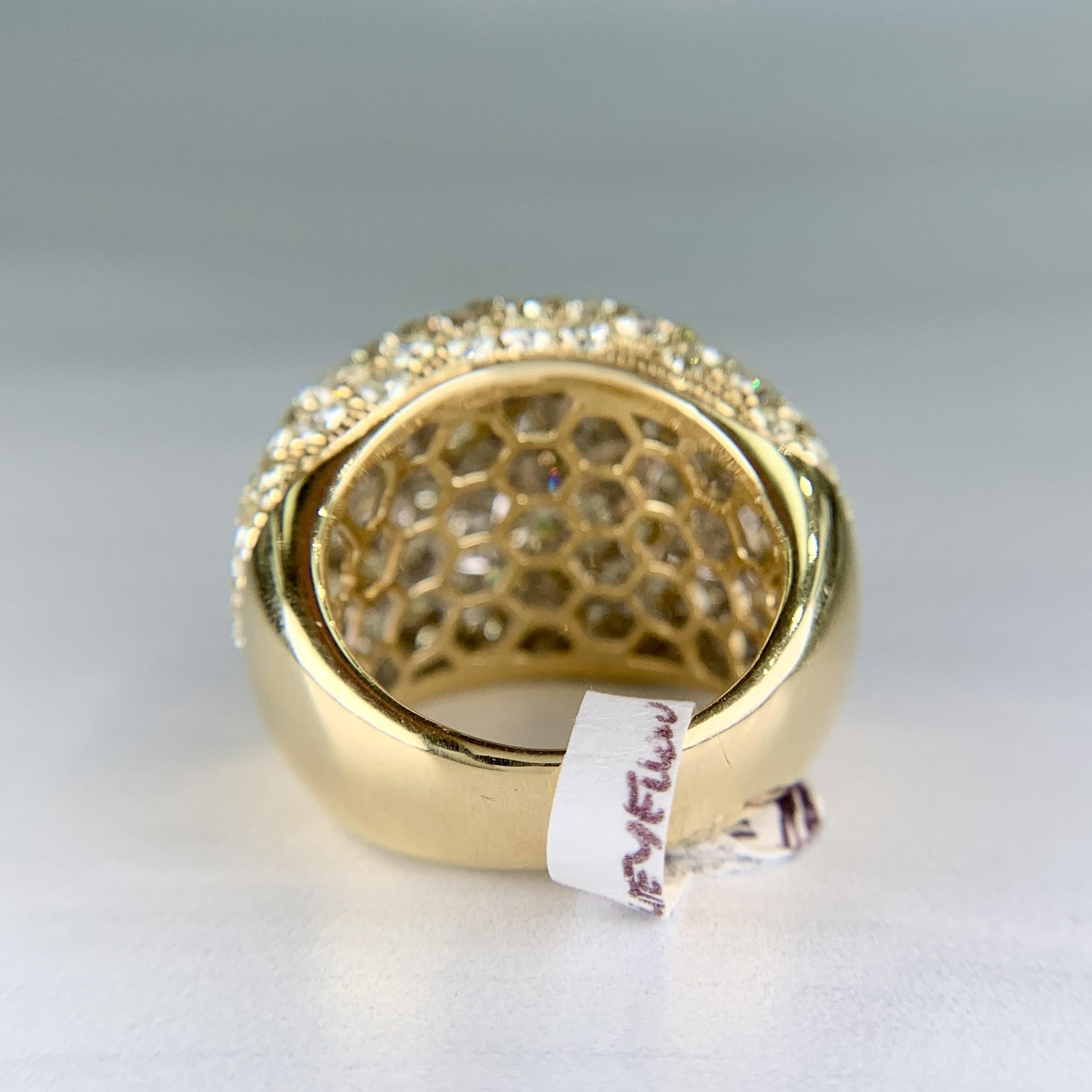 Diamond Dome Bombe Ring 18k