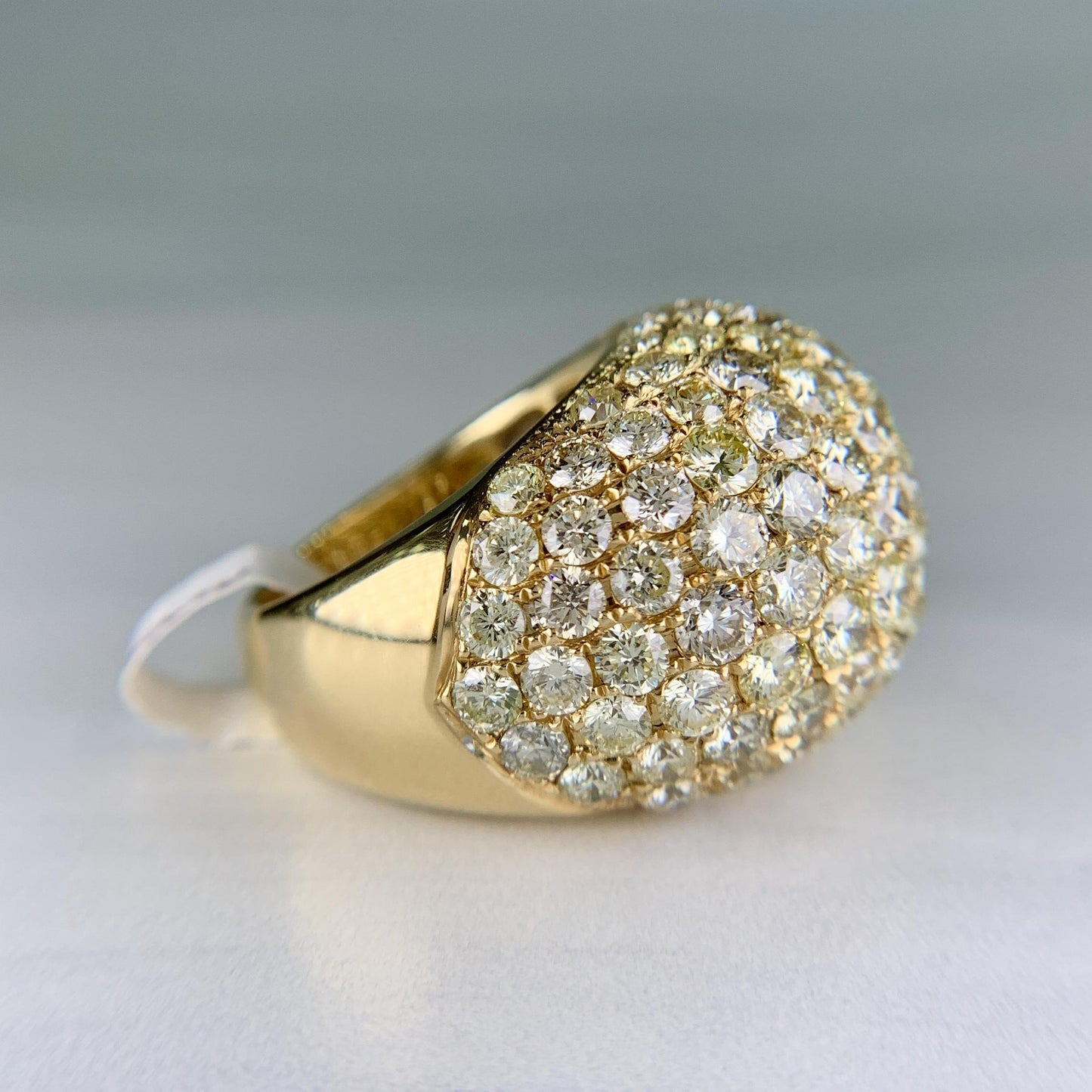 Diamond Dome Bombe Ring 18k