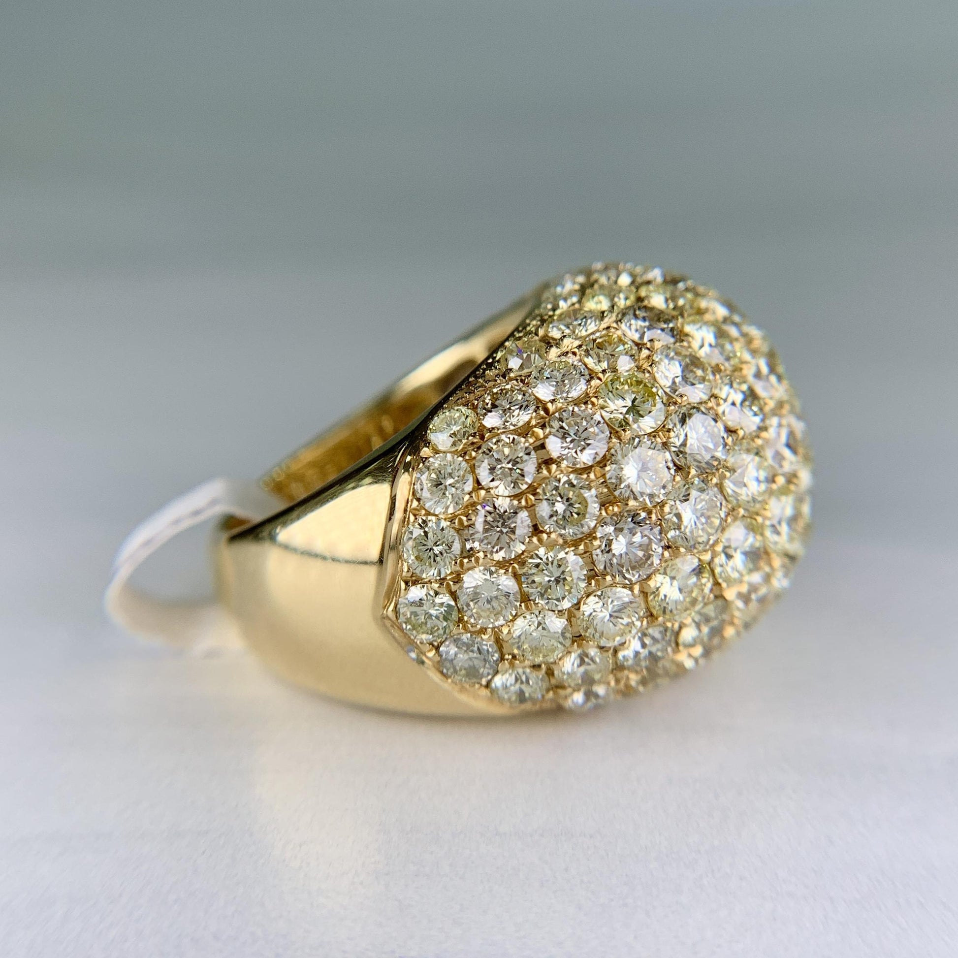 Diamond Dome Bombe Ring 18k