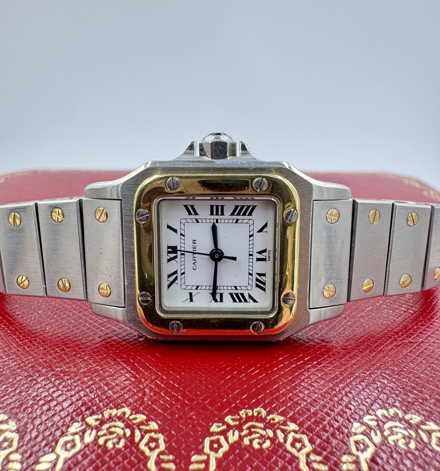 Vintage Cartier Santos Galbee Twotone 24mm Automatic Circa 1979