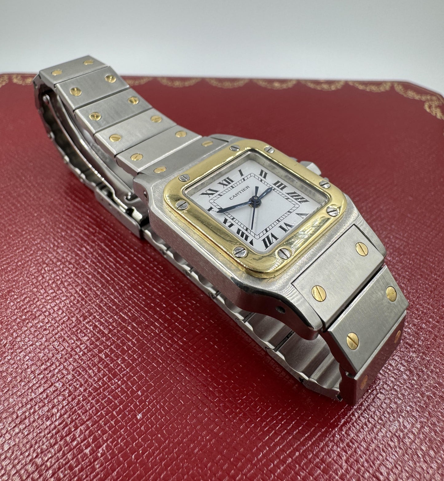 Vintage Cartier Santos Galbee Twotone 24mm Automatic Circa 1979