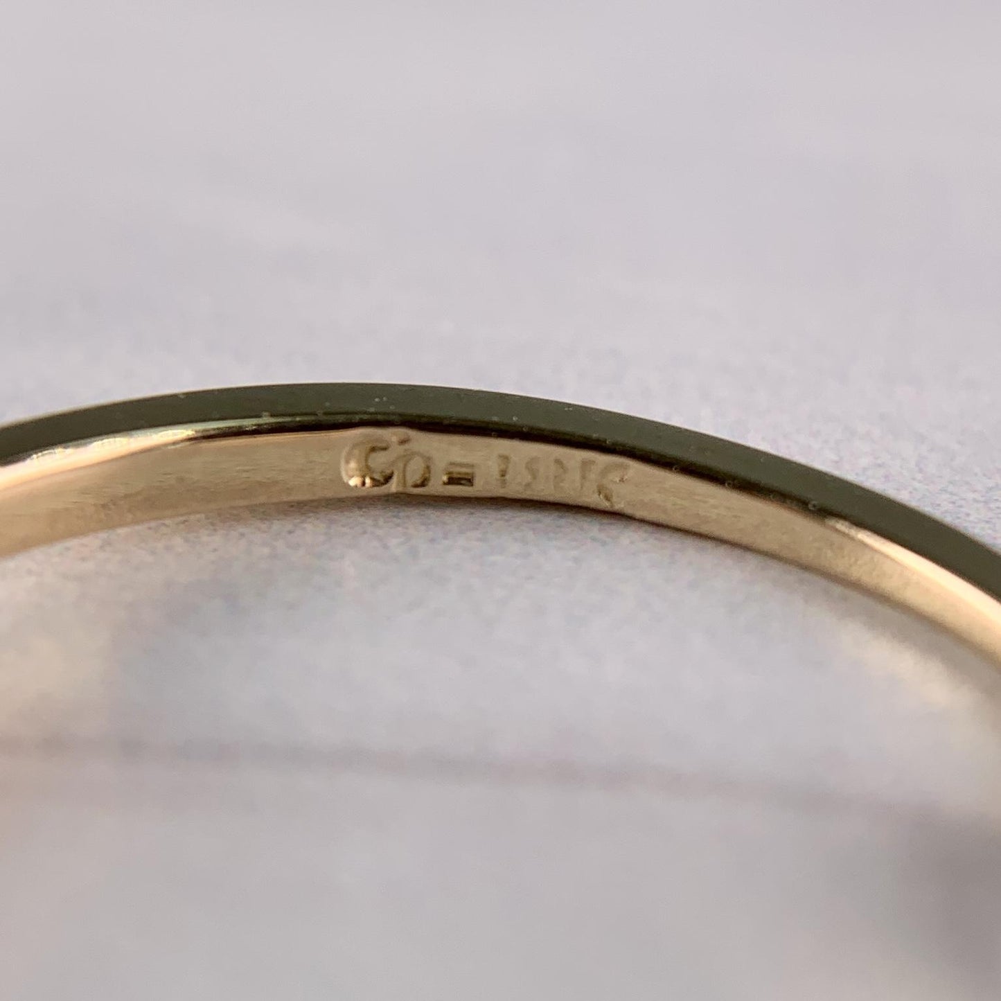 Vintage 1980's .60 Carat Solitaire Diamond Engagement Ring 18k Yellow Gold