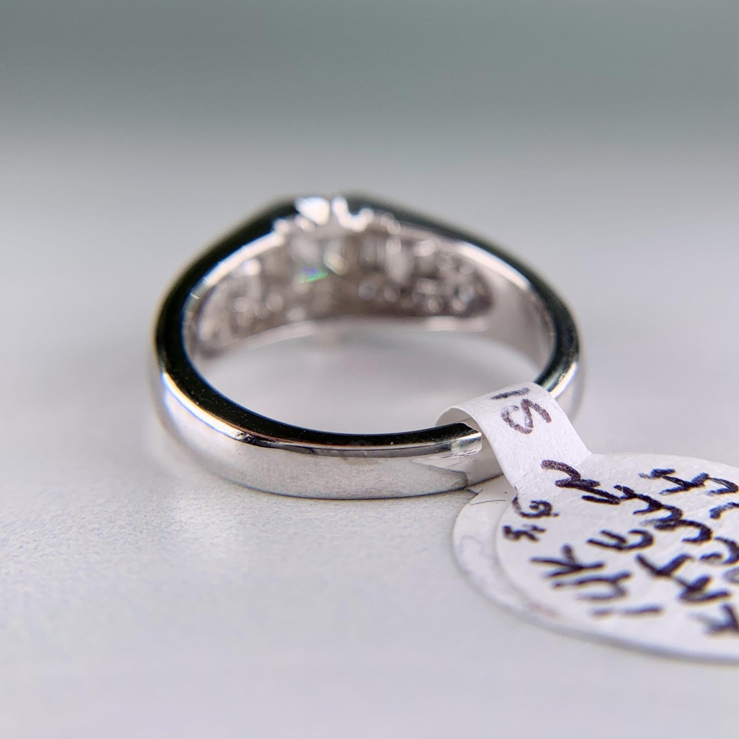 Estate Kate McCullar Diamond Engagement Ring 14k White Gold