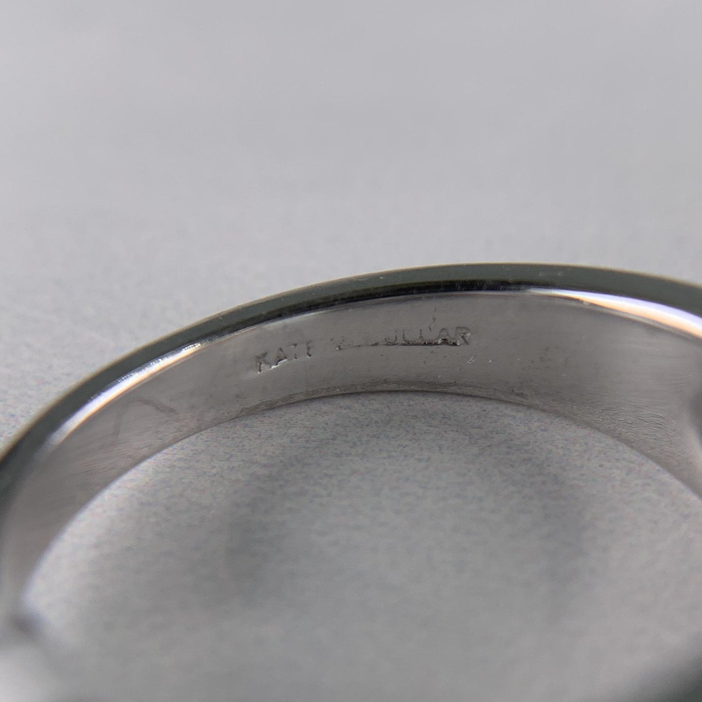 Estate Kate McCullar Diamond Engagement Ring 14k White Gold