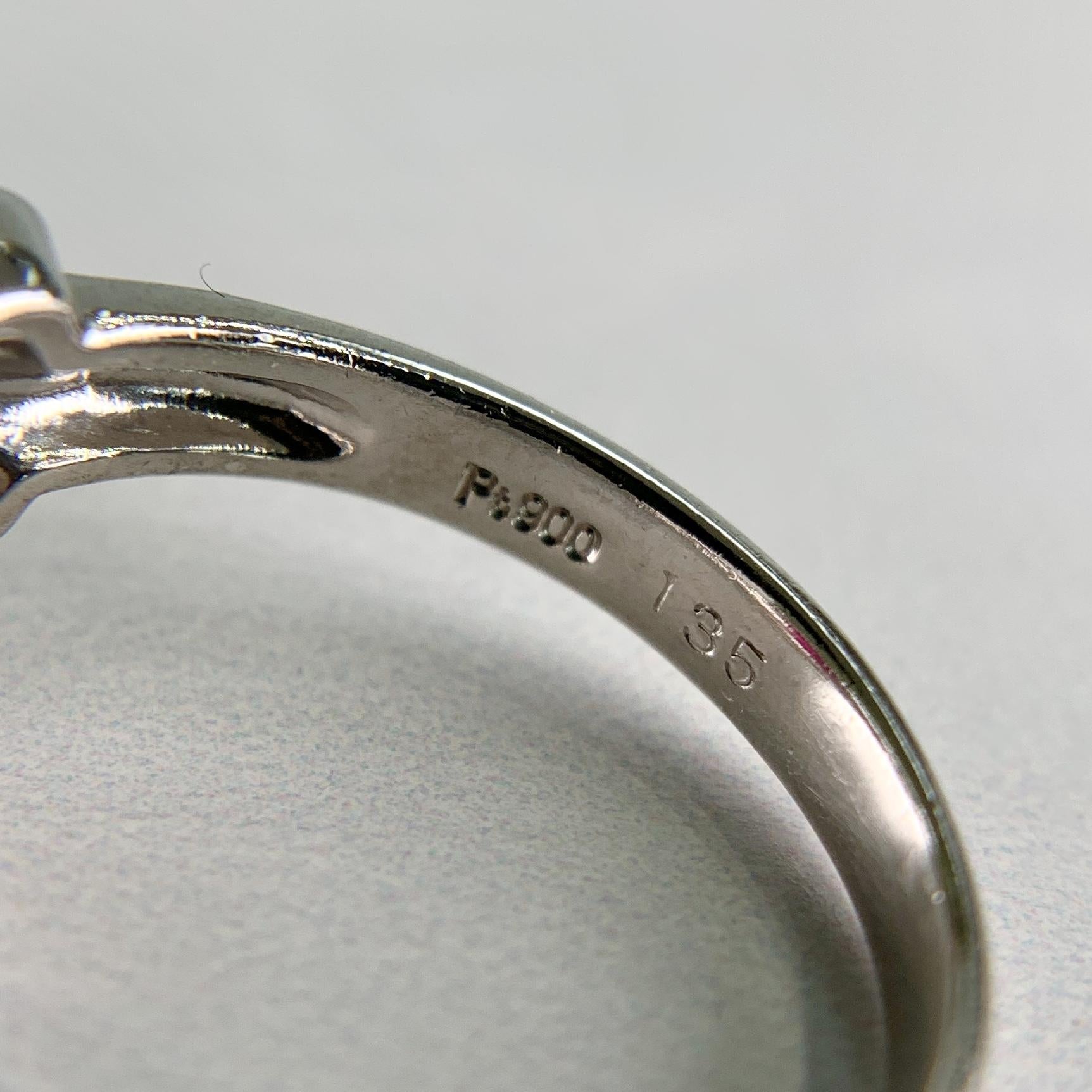 Estate Ruby and Diamond Ring Platinum