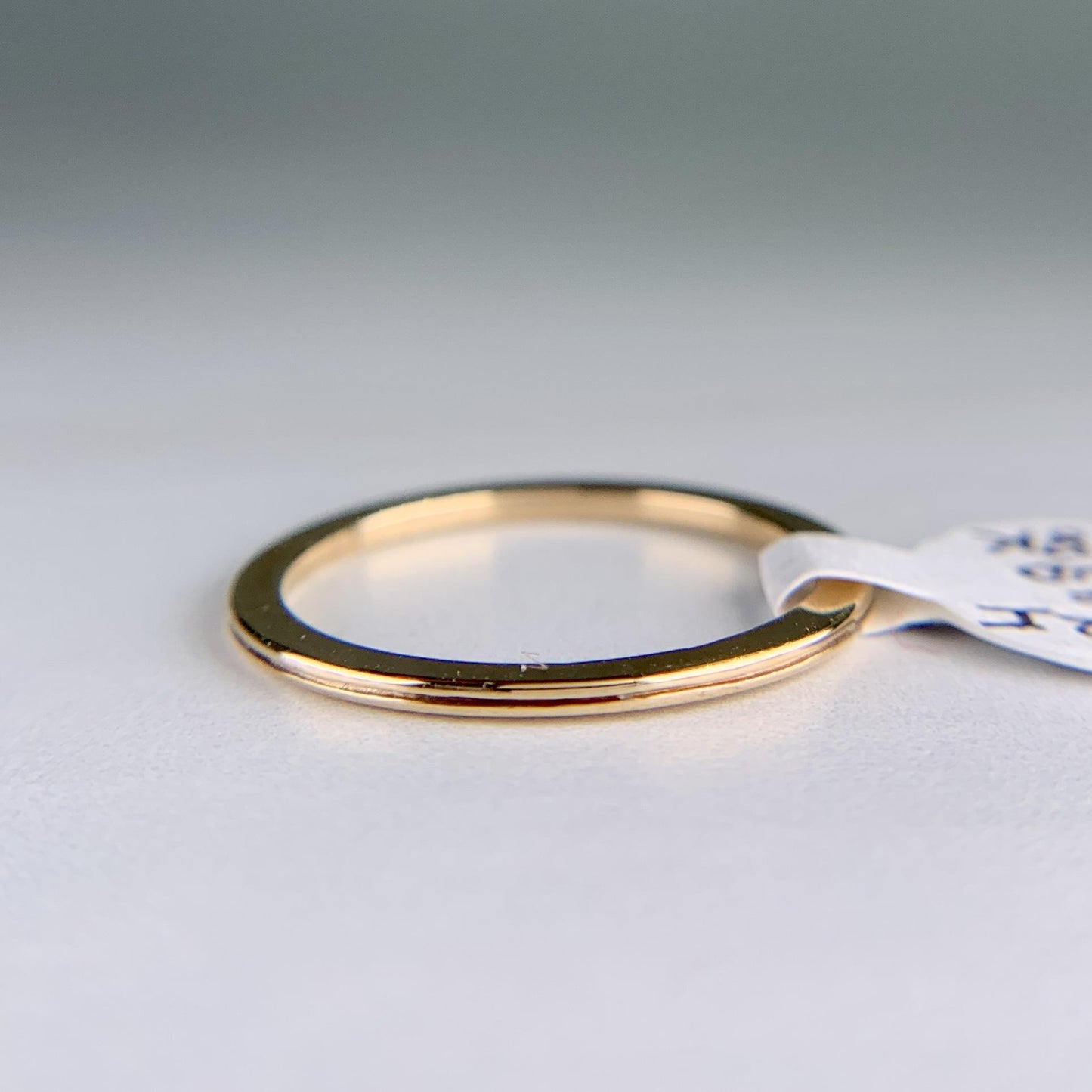 Vintage 1983 Gold Band Ring 18k Yellow Gold