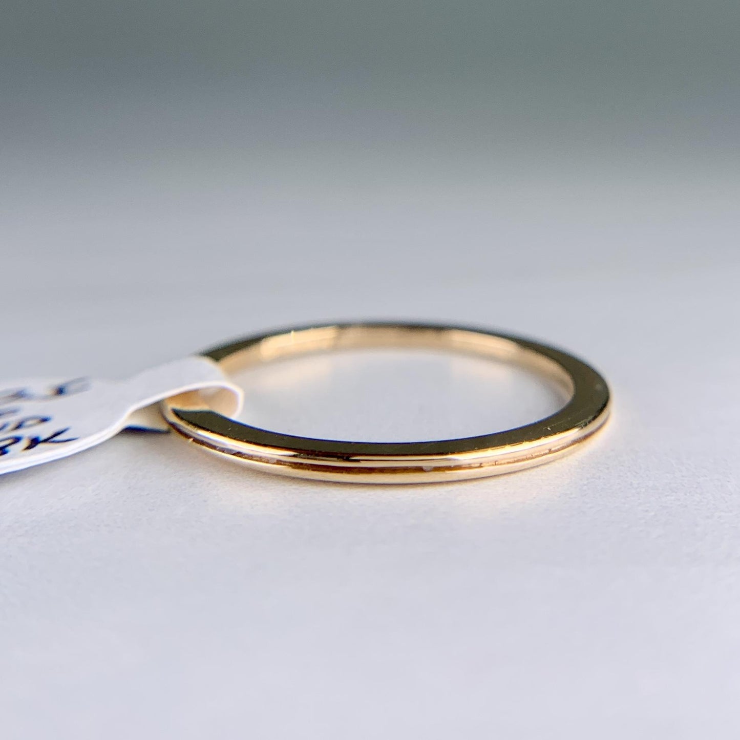 Vintage 1983 Gold Band Ring 18k Yellow Gold