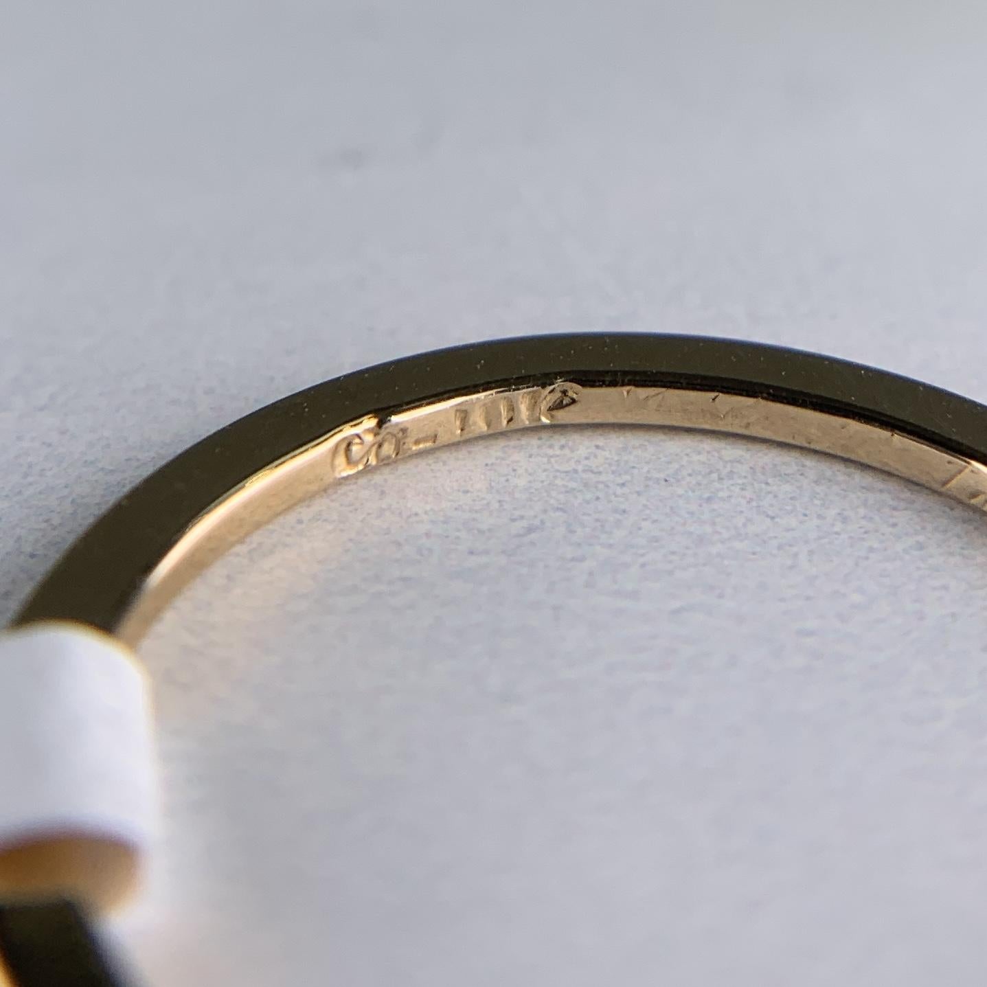 Vintage 1983 Gold Band Ring 18k Yellow Gold