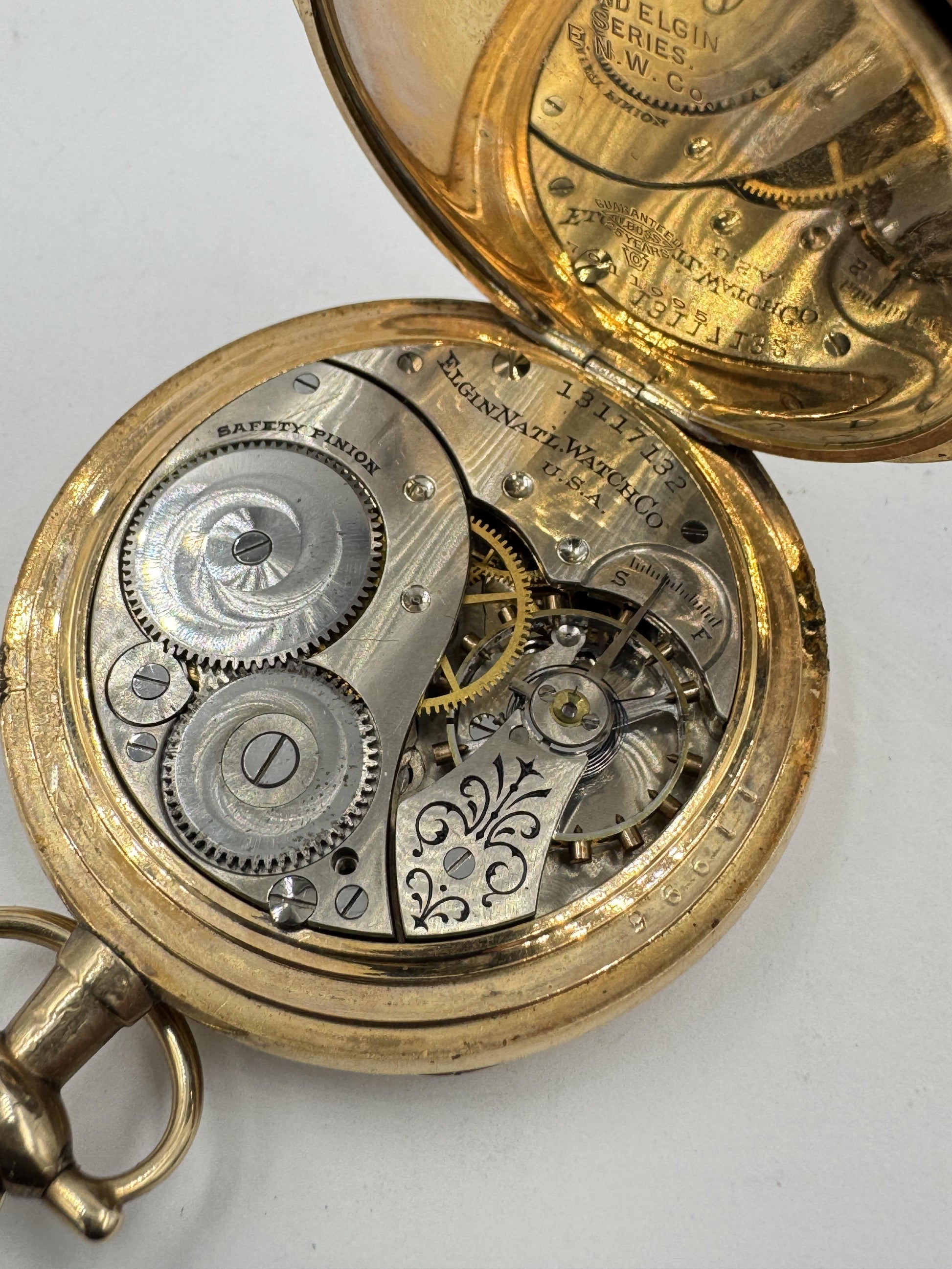 Elgin Open Face Grade 356 Circa 1908 Pocket Watch with Case