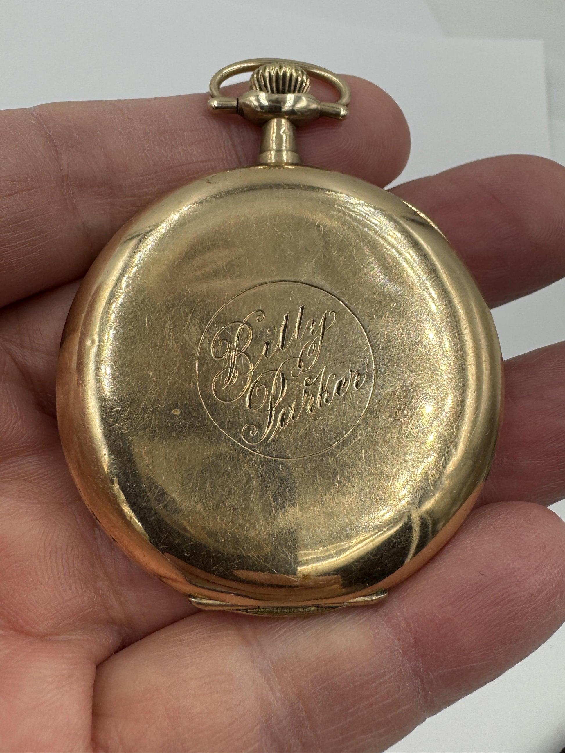 Elgin Open Face Grade 356 Circa 1908 Pocket Watch with Case