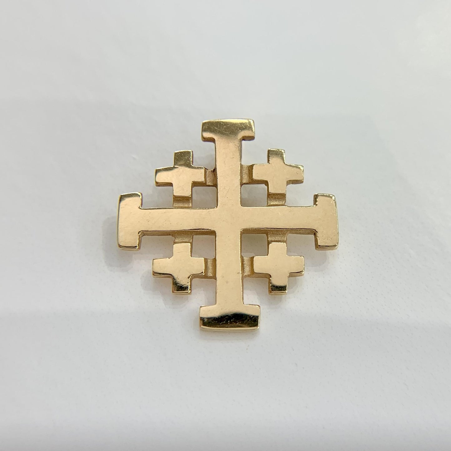 Jerusalem Cross Pendant 14k Yellow Gold