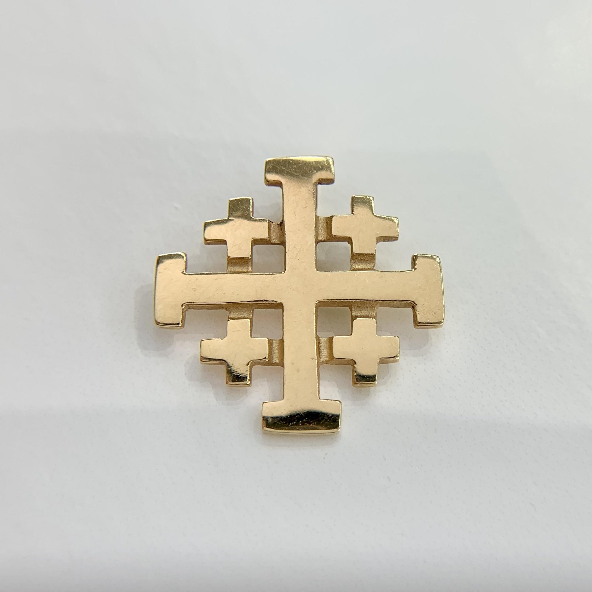 Jerusalem Cross Pendant 14k Yellow Gold