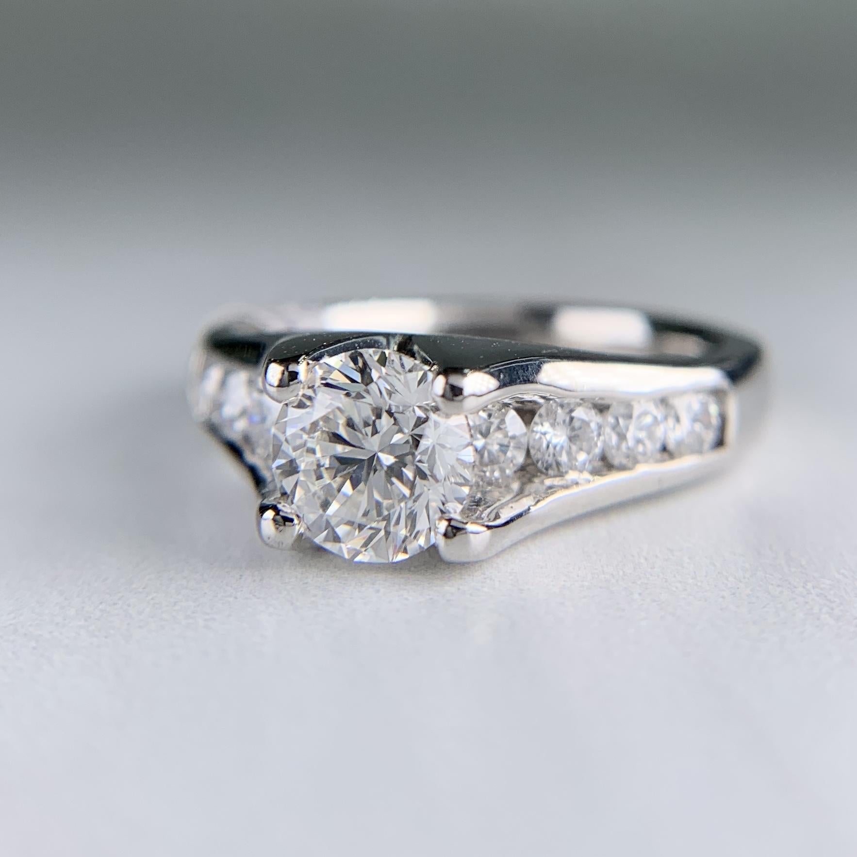 1.5ctw Platinum Diamond Engagement Ring