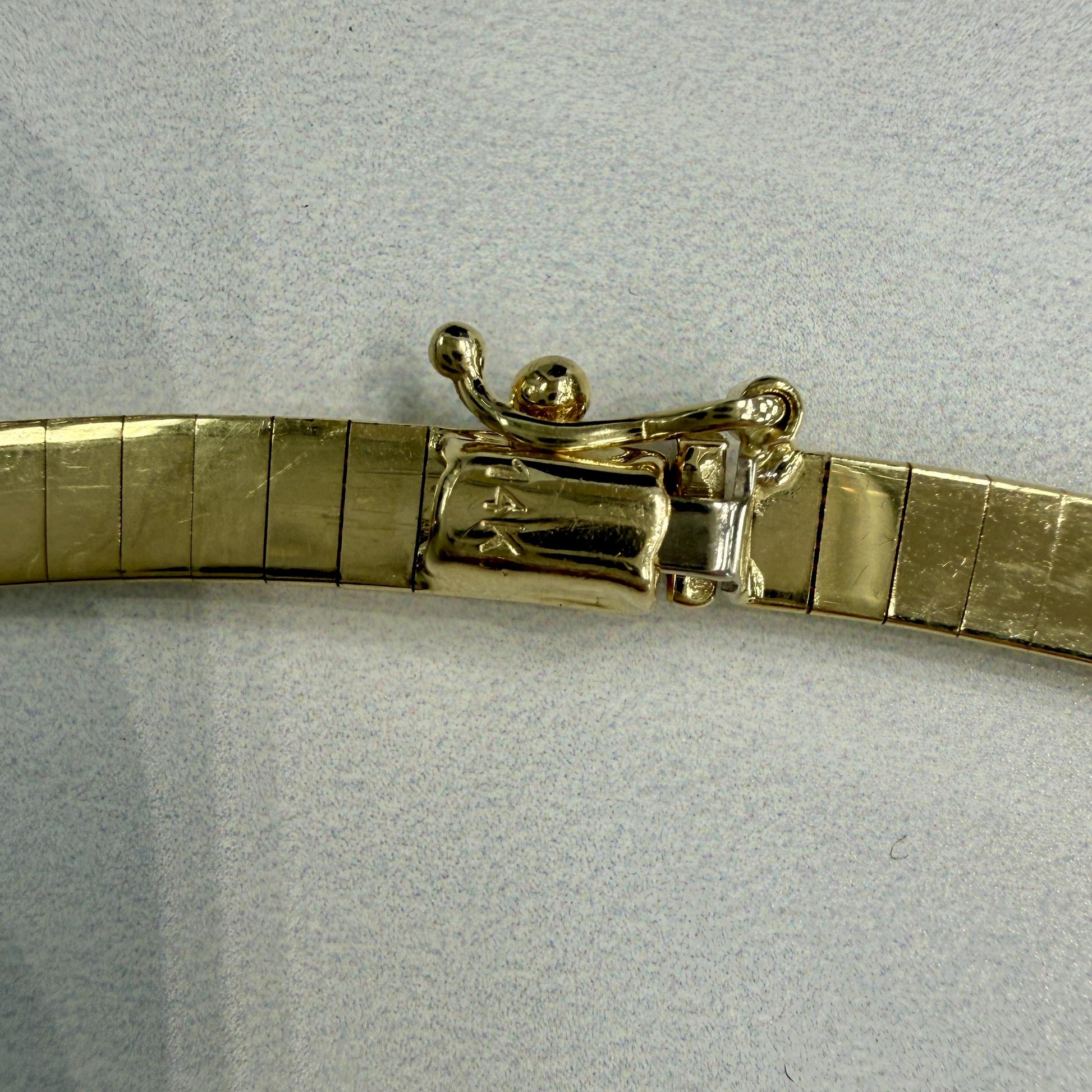 4mm Omega Chain Necklace 14k Yellow Gold