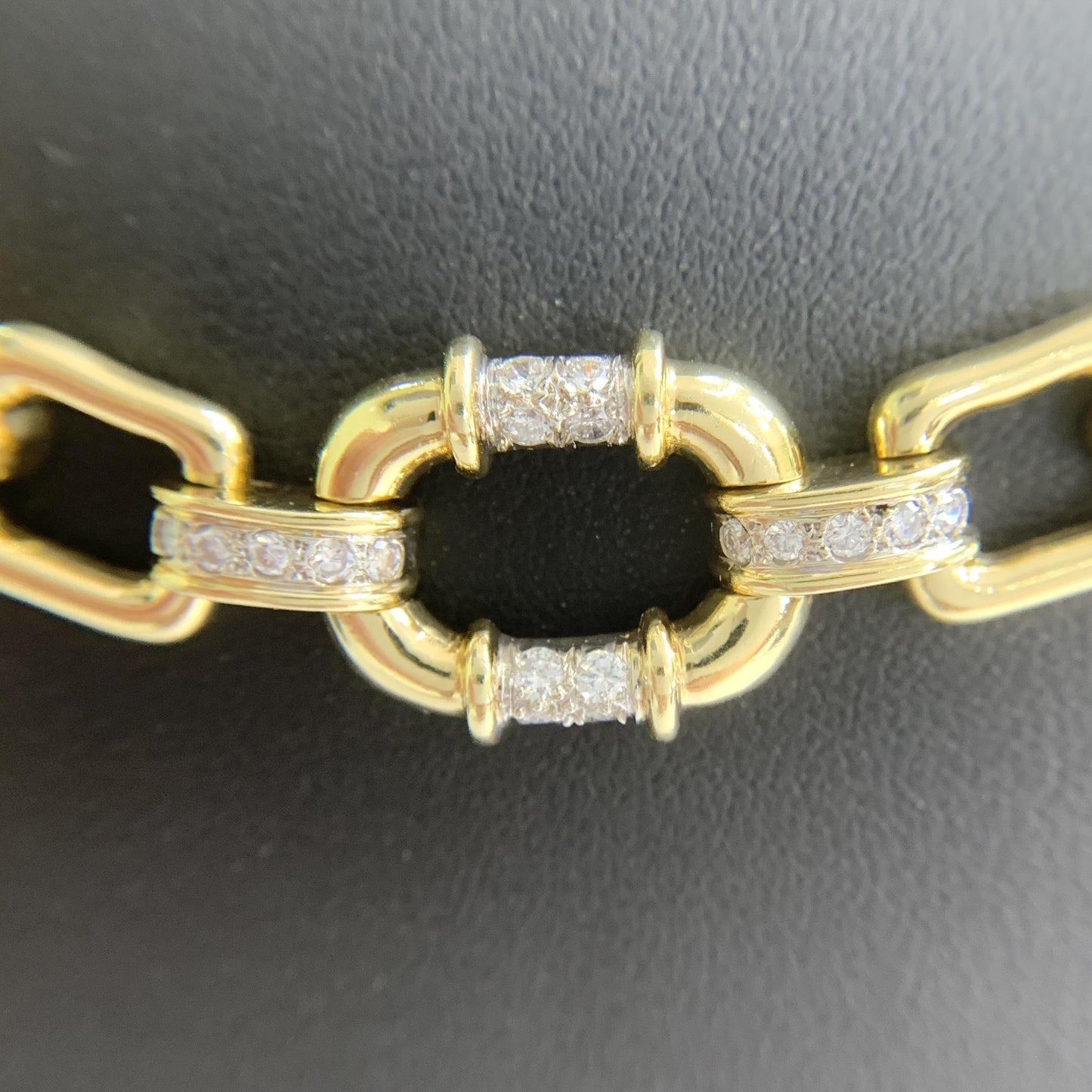 1970's Cartier Diamond Necklace 18k Yellow Gold