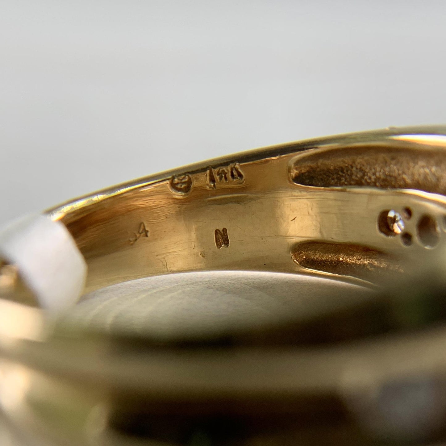 Channel Set Diamond Band Ring 14k Yellow Gold