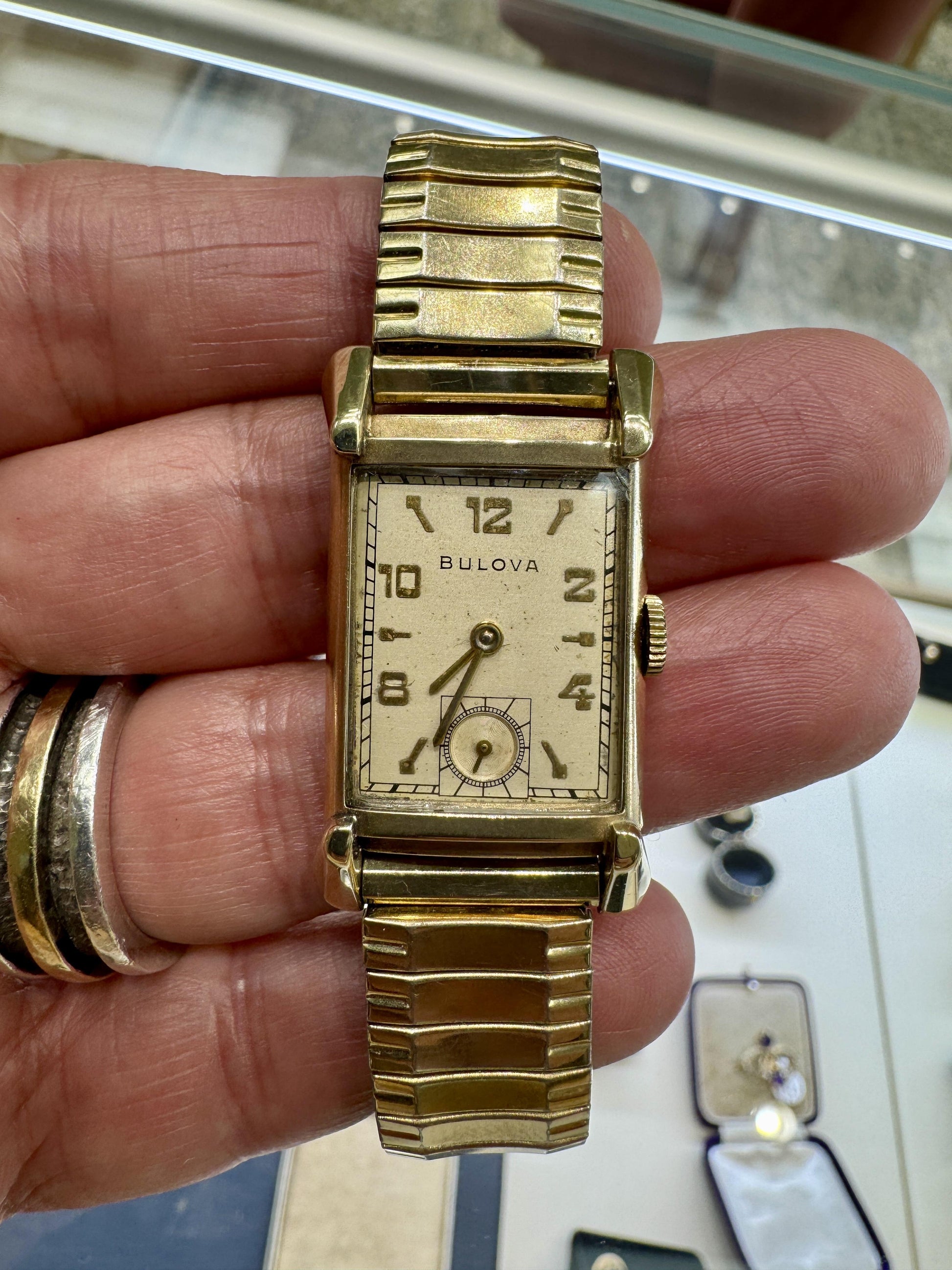1948 Art Deco Bulova 7AK 21J 10K GF Mechanical Watch Serviced