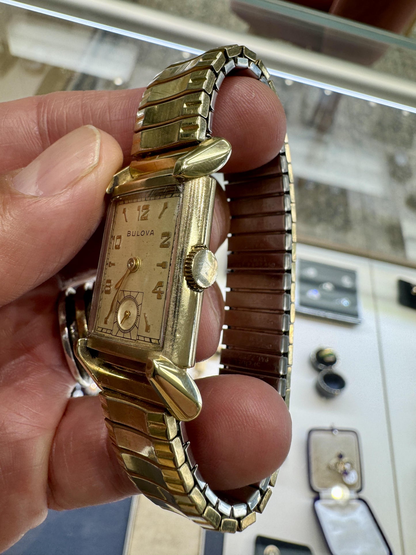 1948 Art Deco Bulova 7AK 21J 10K GF Mechanical Watch Serviced