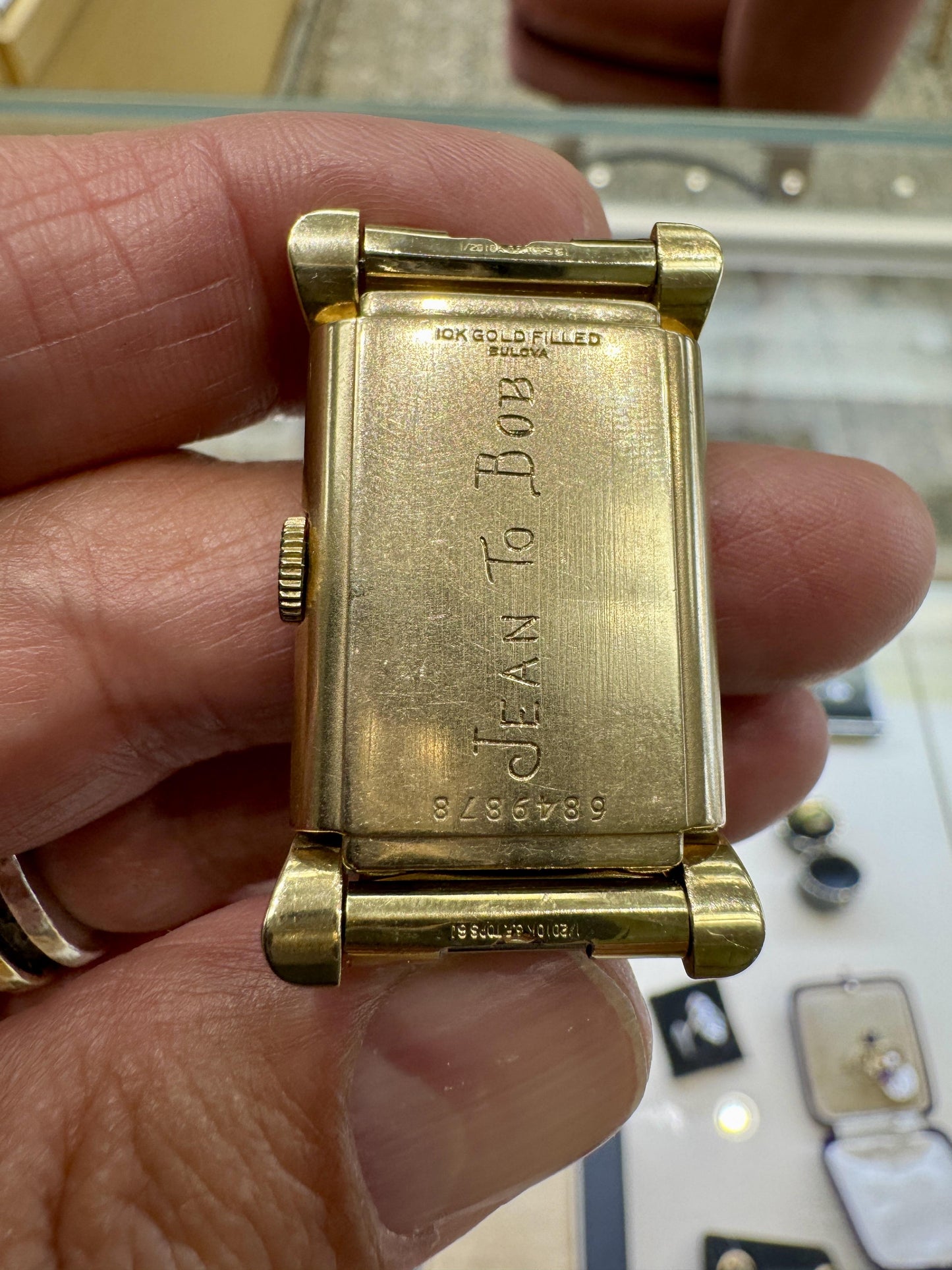 1948 Art Deco Bulova 7AK 21J 10K GF Mechanical Watch Serviced