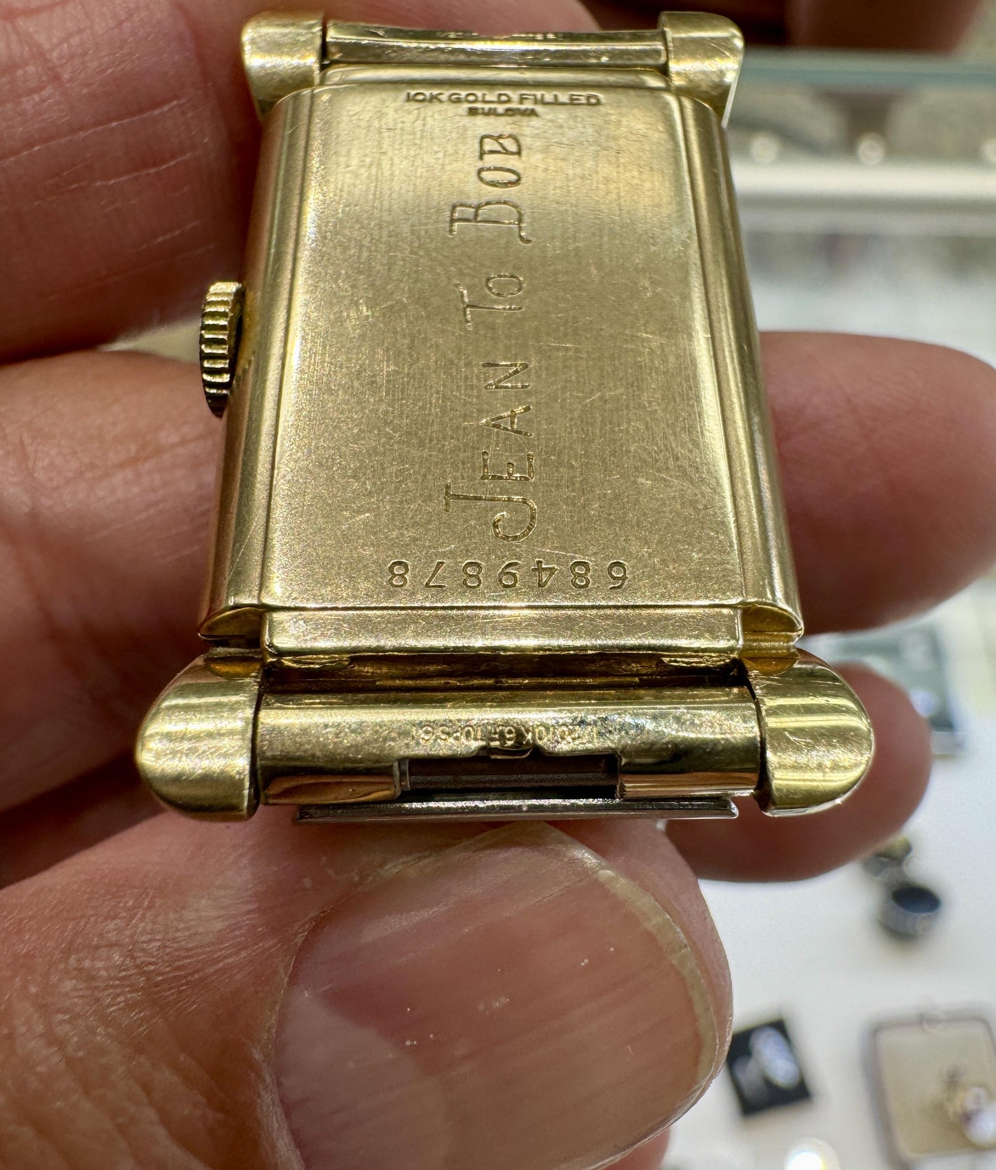 1948 Art Deco Bulova 7AK 21J 10K GF Mechanical Watch Serviced