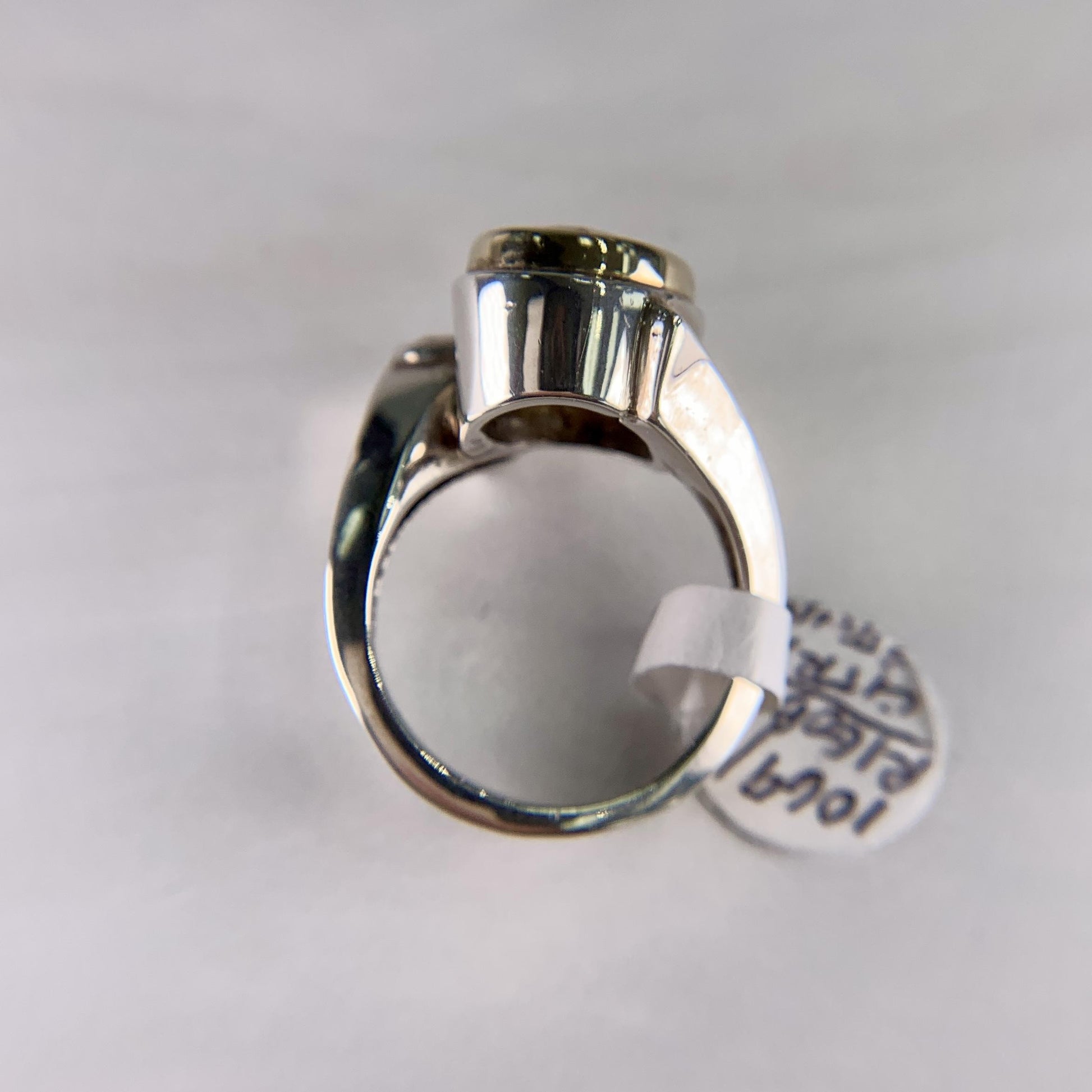 Rigoberto Double Citrine Bypass Ring Sterling/14k Yellow Gold