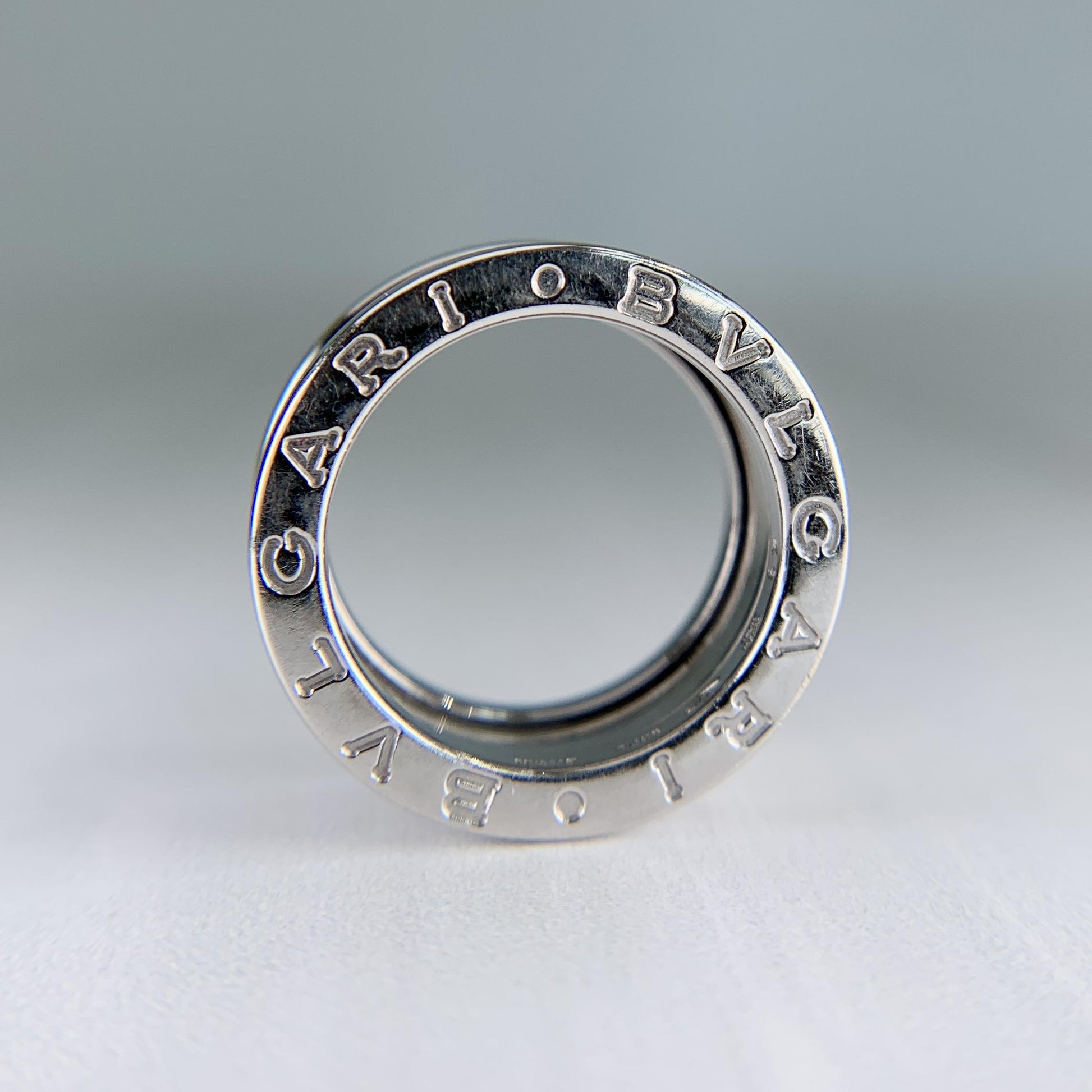 BVLGARI Bulgari B.zero1 Three-Band Ring 18k White Gold