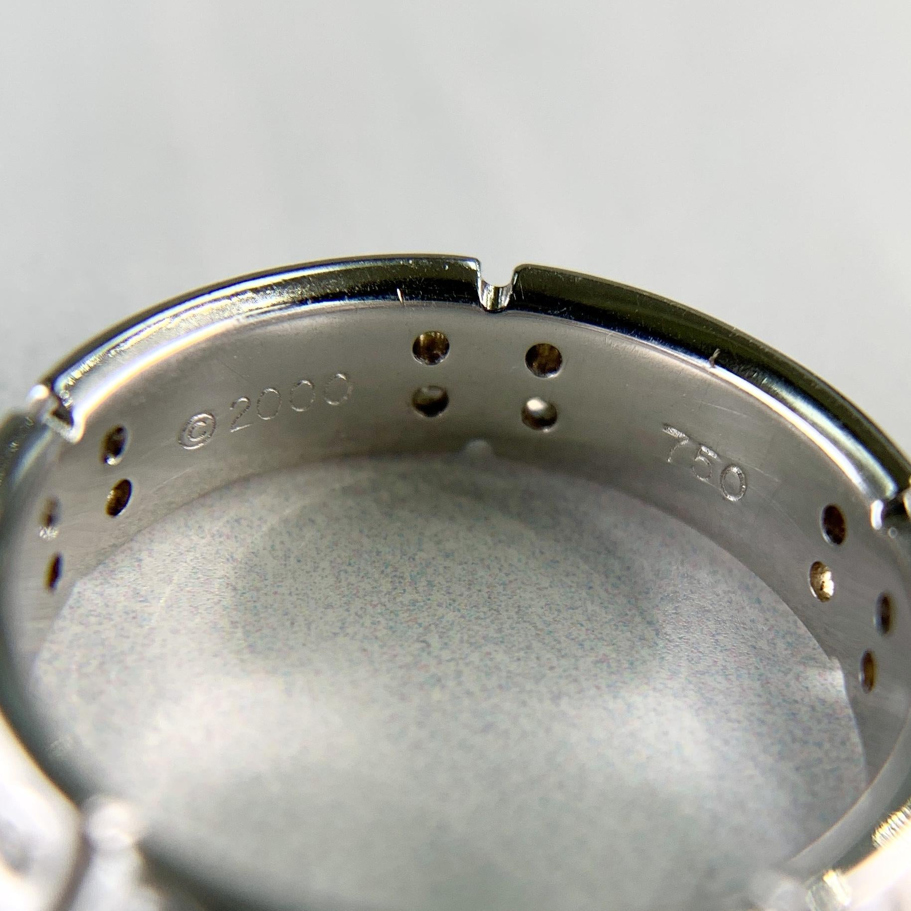 Tiffany & Co. Diamond Band Ring 18k White Gold