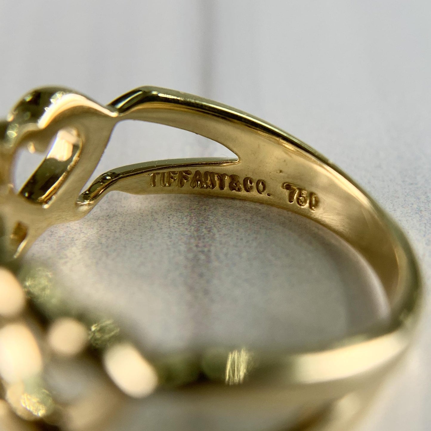 Tiffany & Co. Paloma Picasso Loving Hearts Diamond Ring 18k Yellow Gold