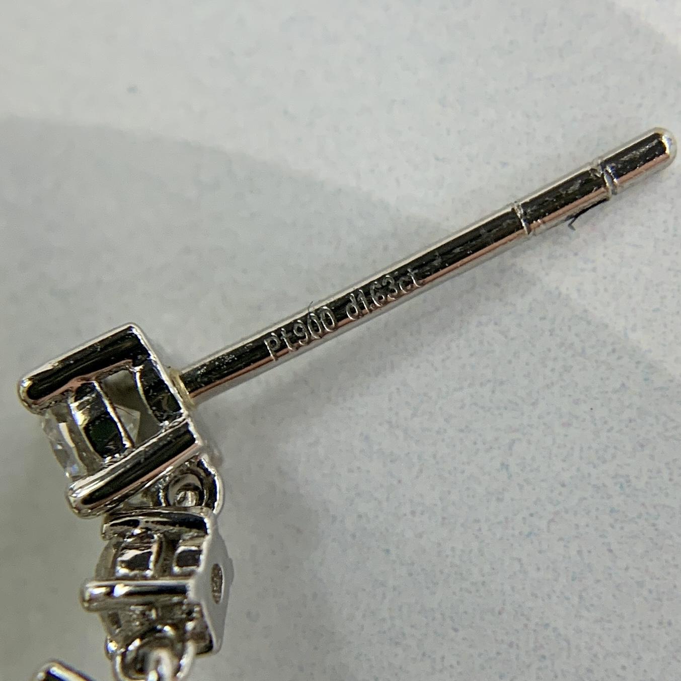 Vintage Sapphire and Diamond Dangle Earrings Platinum