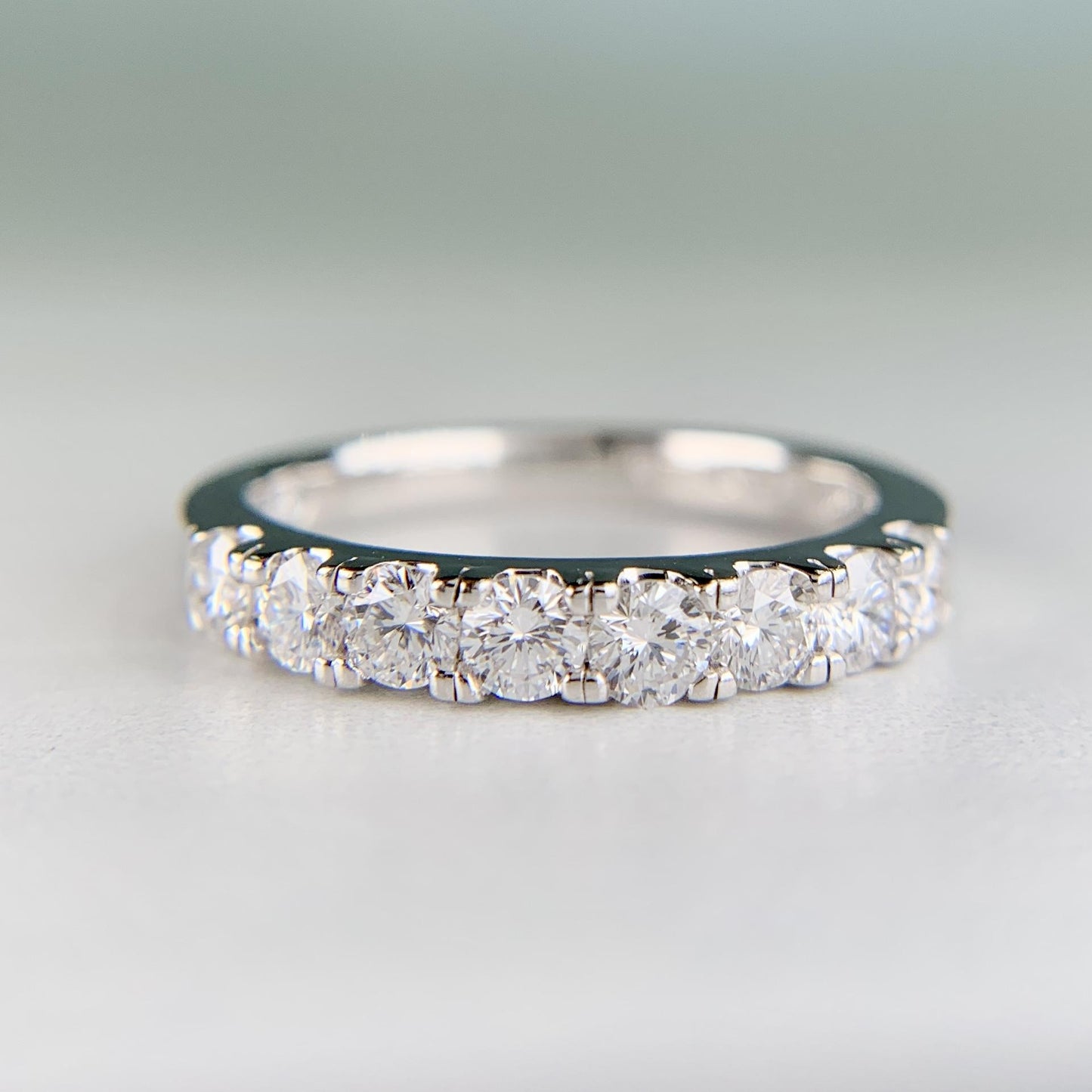 THE LEO .78ctw Diamond Band Ring 14k White Gold