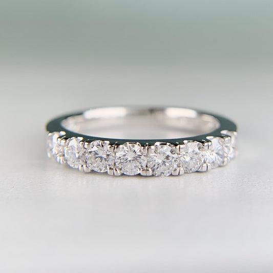 THE LEO .78ctw Diamond Band Ring 14k White Gold