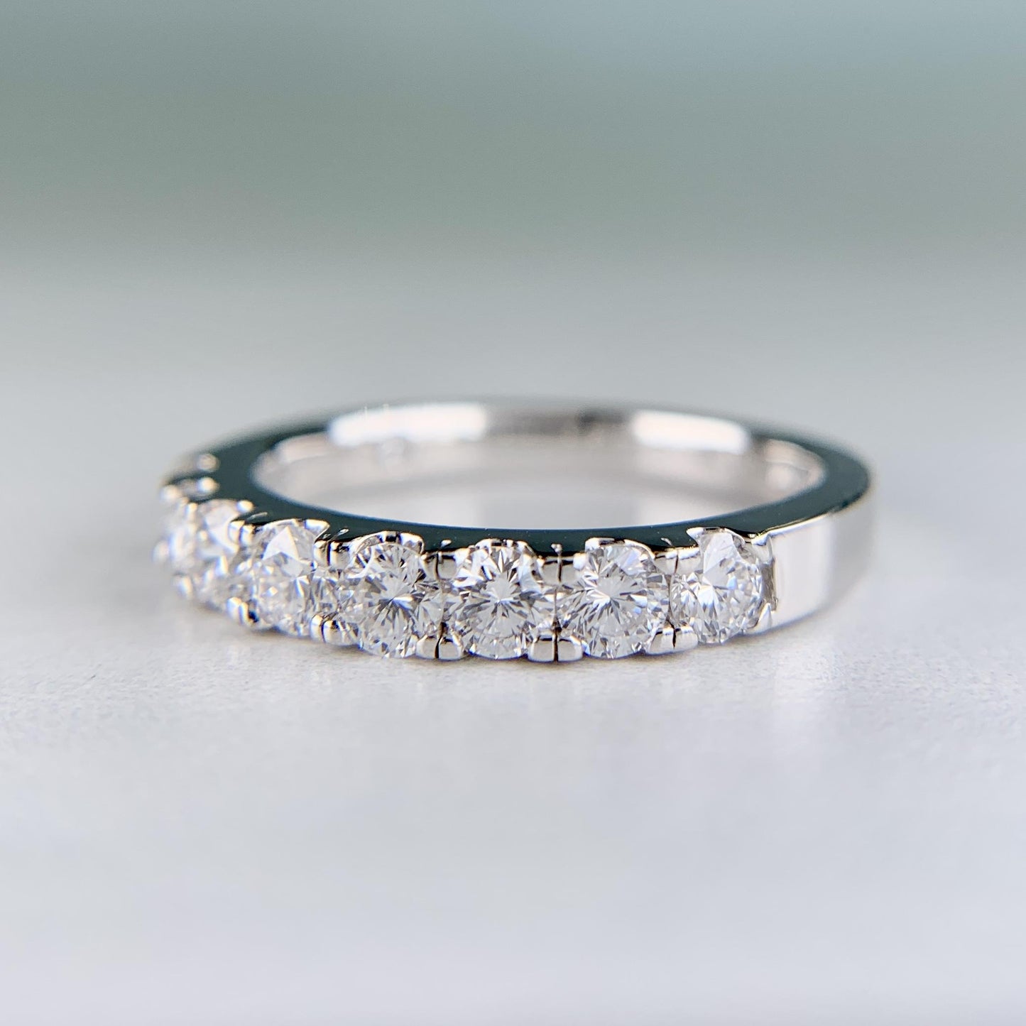 THE LEO .78ctw Diamond Band Ring 14k White Gold