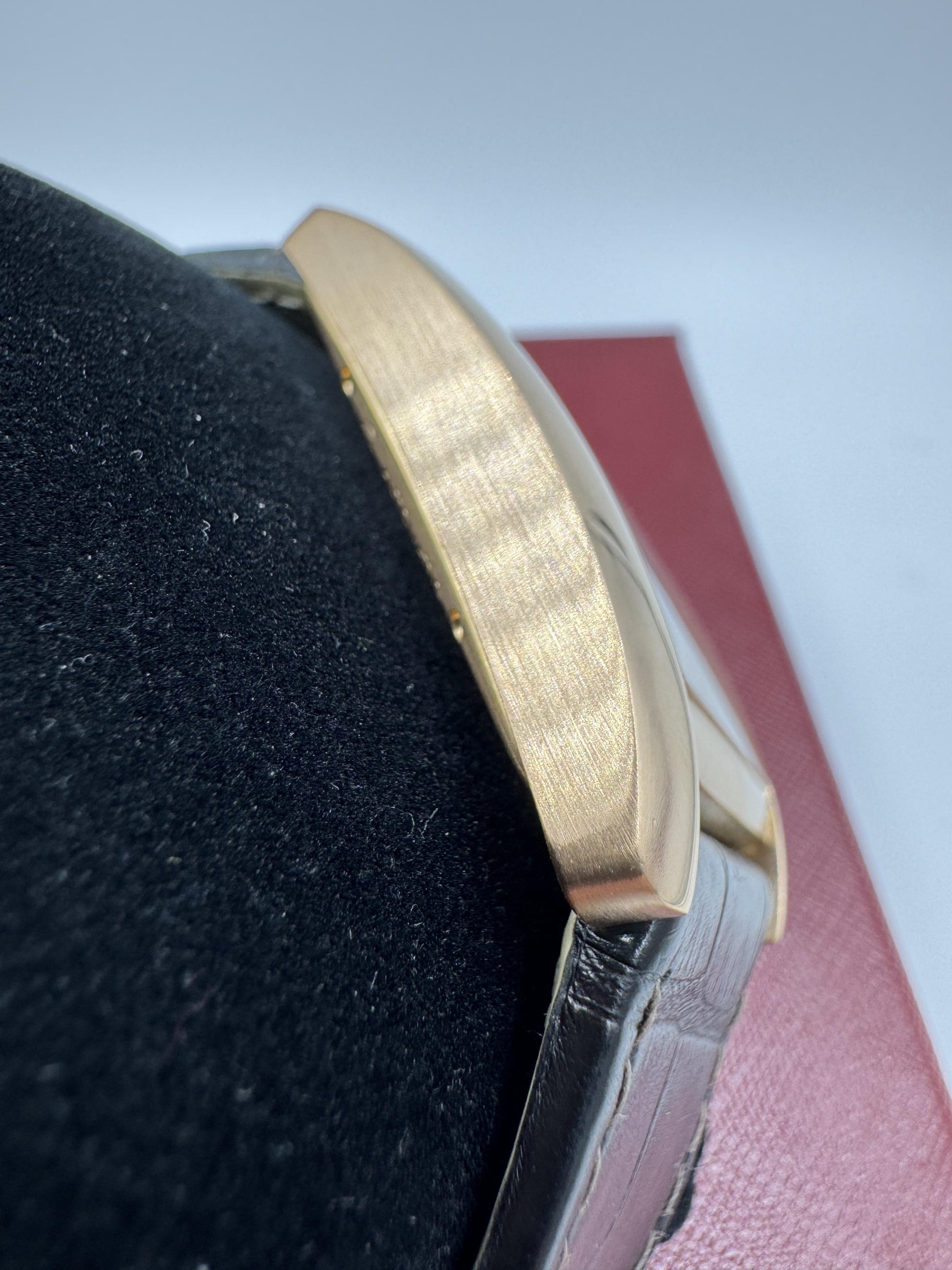 Cartier Tank MC Rose Gold Brown Dial Large Mens Watch