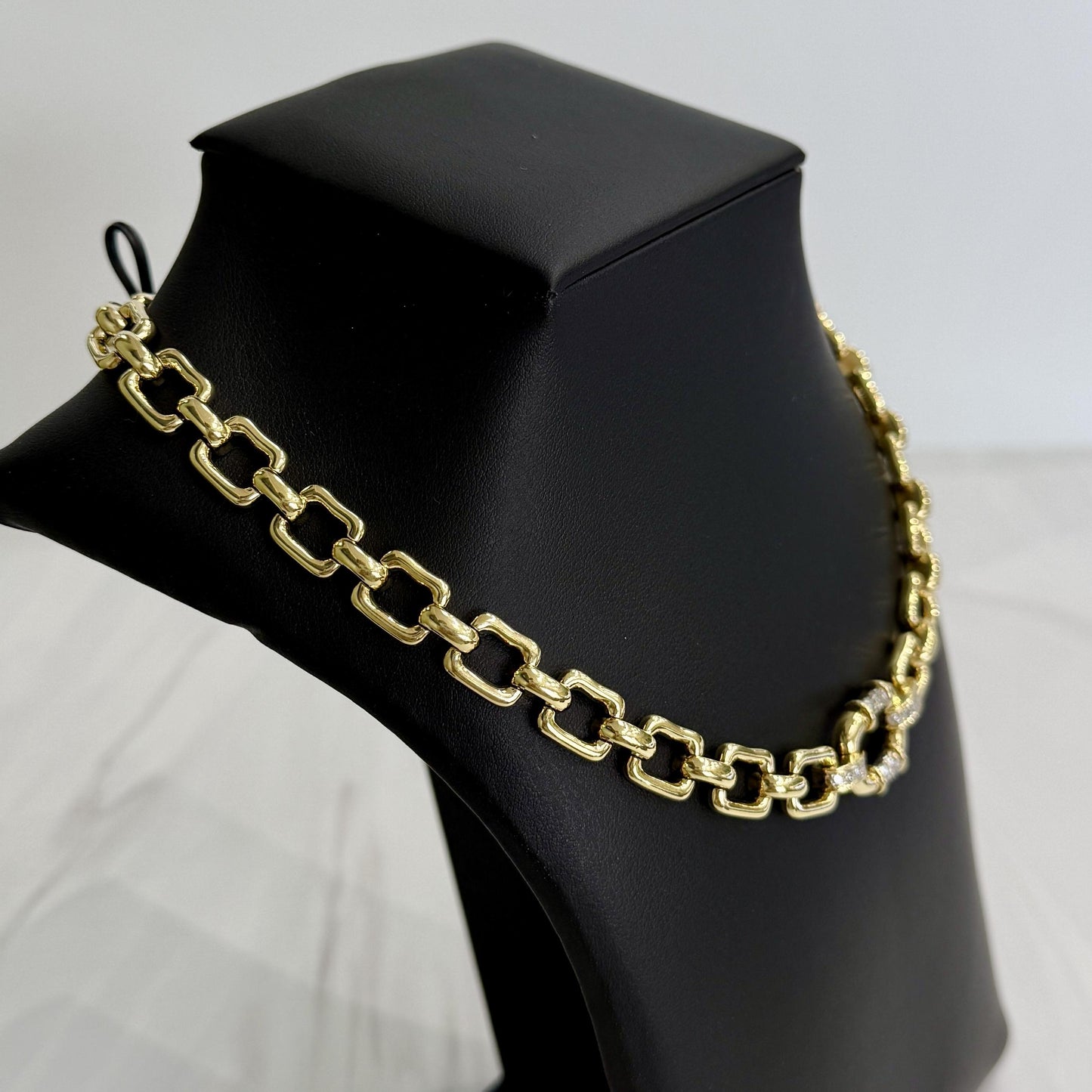 1970's Cartier Diamond Necklace 18k Yellow Gold