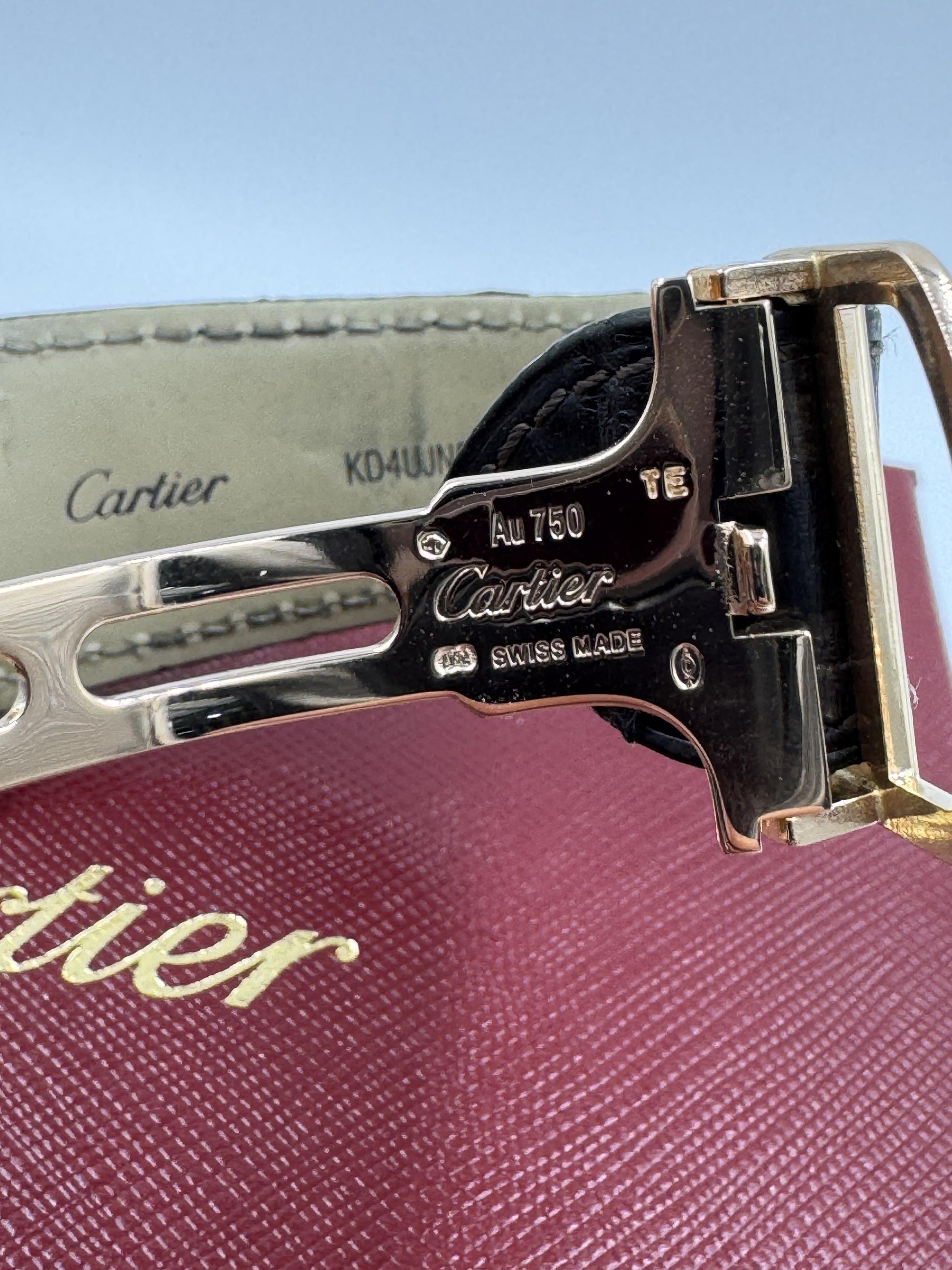 Cartier Tank MC Rose Gold Brown Dial Large Mens Watch