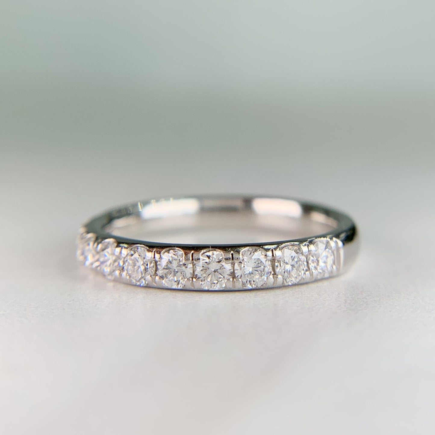 Estate Platinum Diamond Band Ring .70ctw