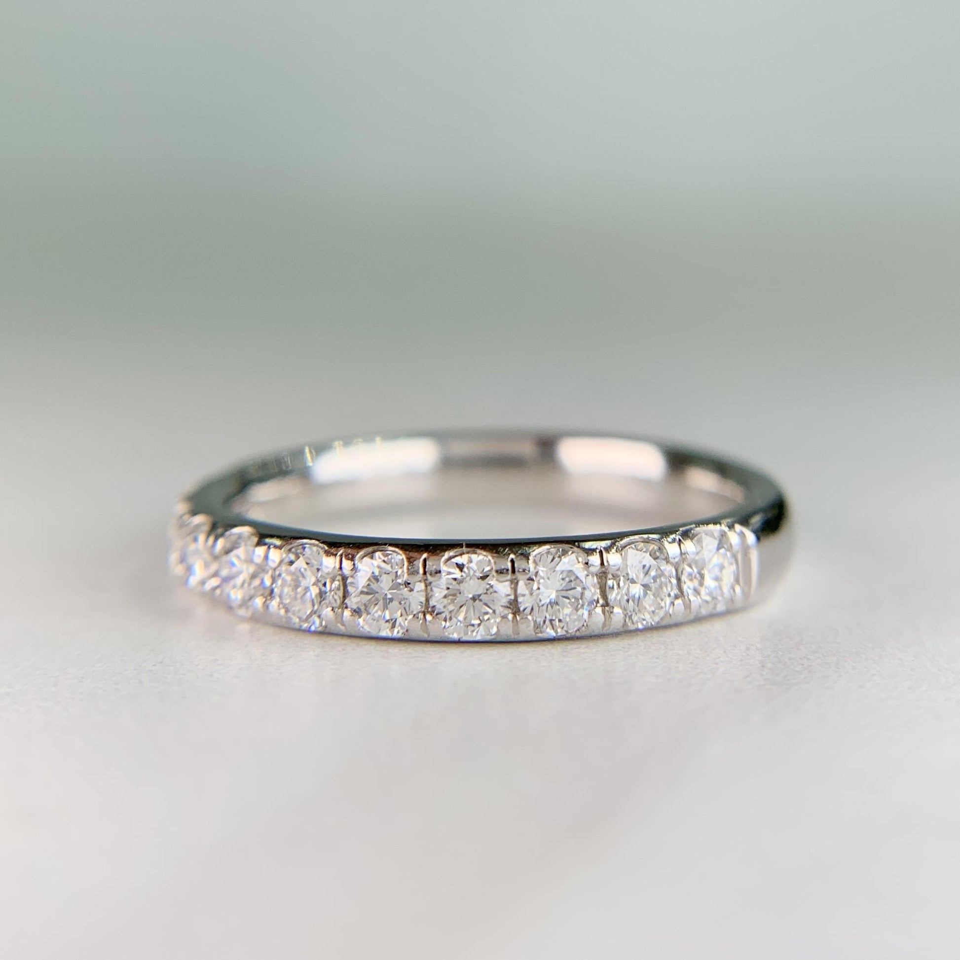 Estate Platinum Diamond Band Ring .70ctw