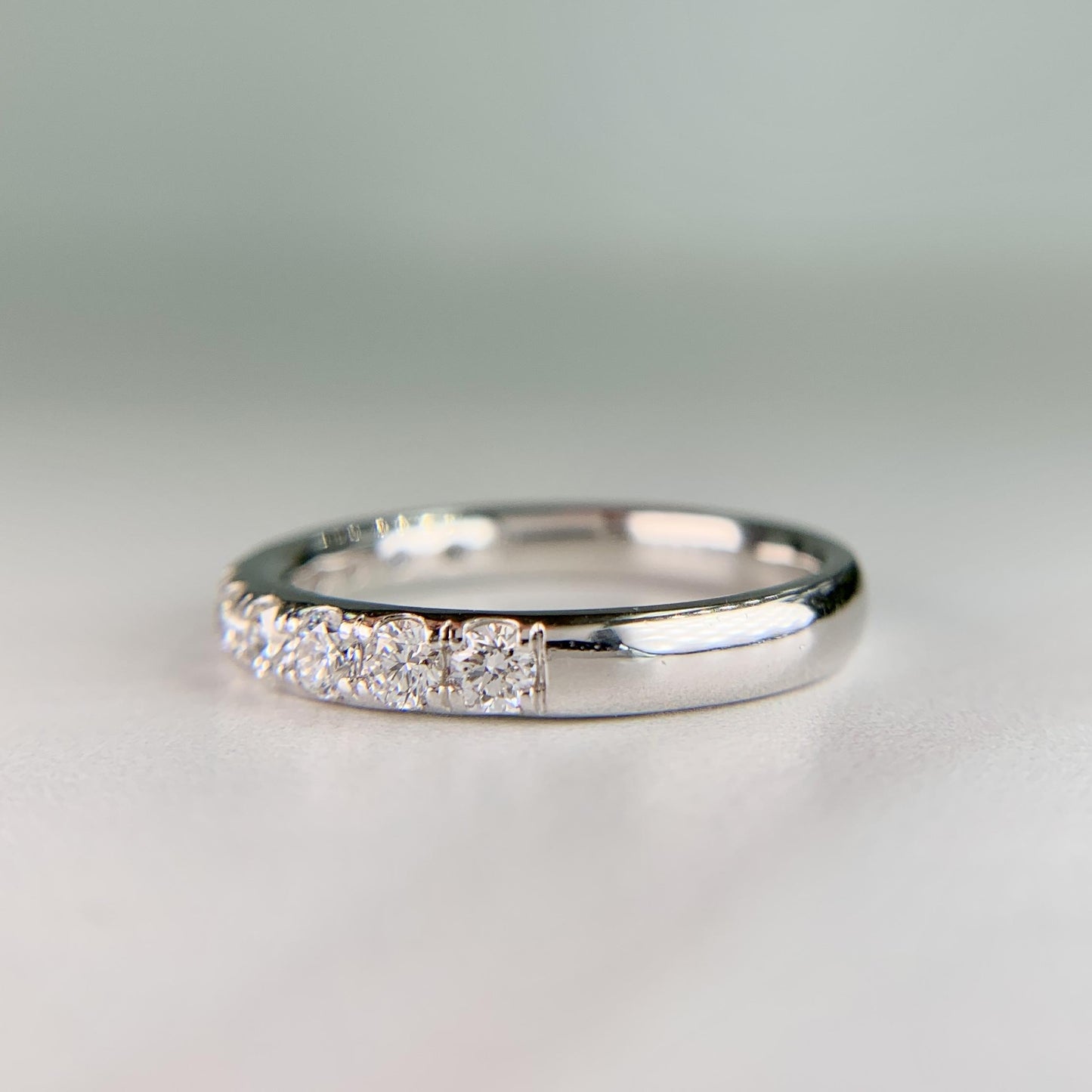 Estate Platinum Diamond Band Ring .70ctw