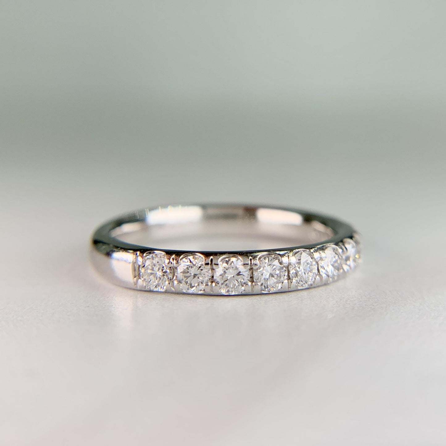 Estate Platinum Diamond Band Ring .70ctw